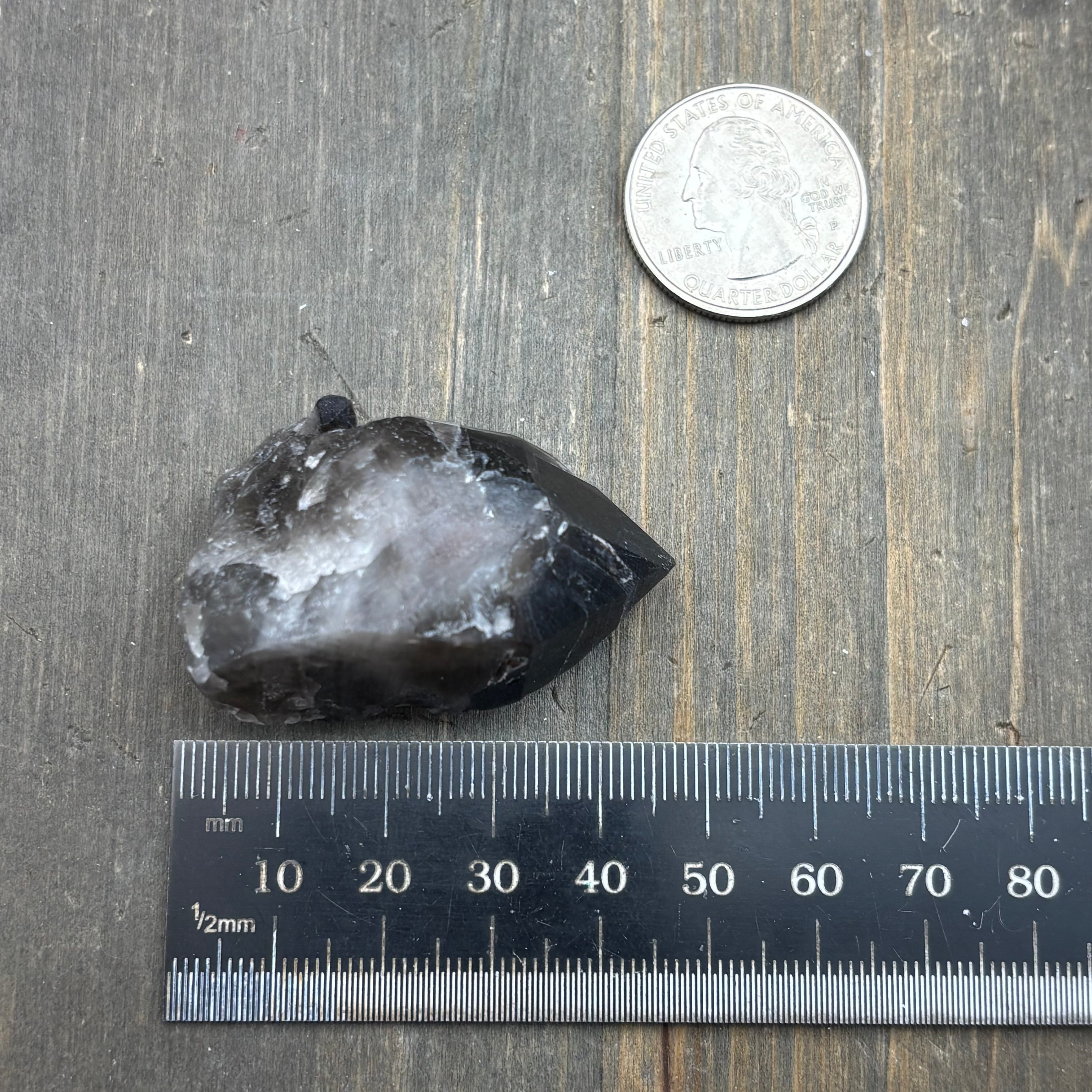 Dark Smoky Quartz Whole Crystal - 040