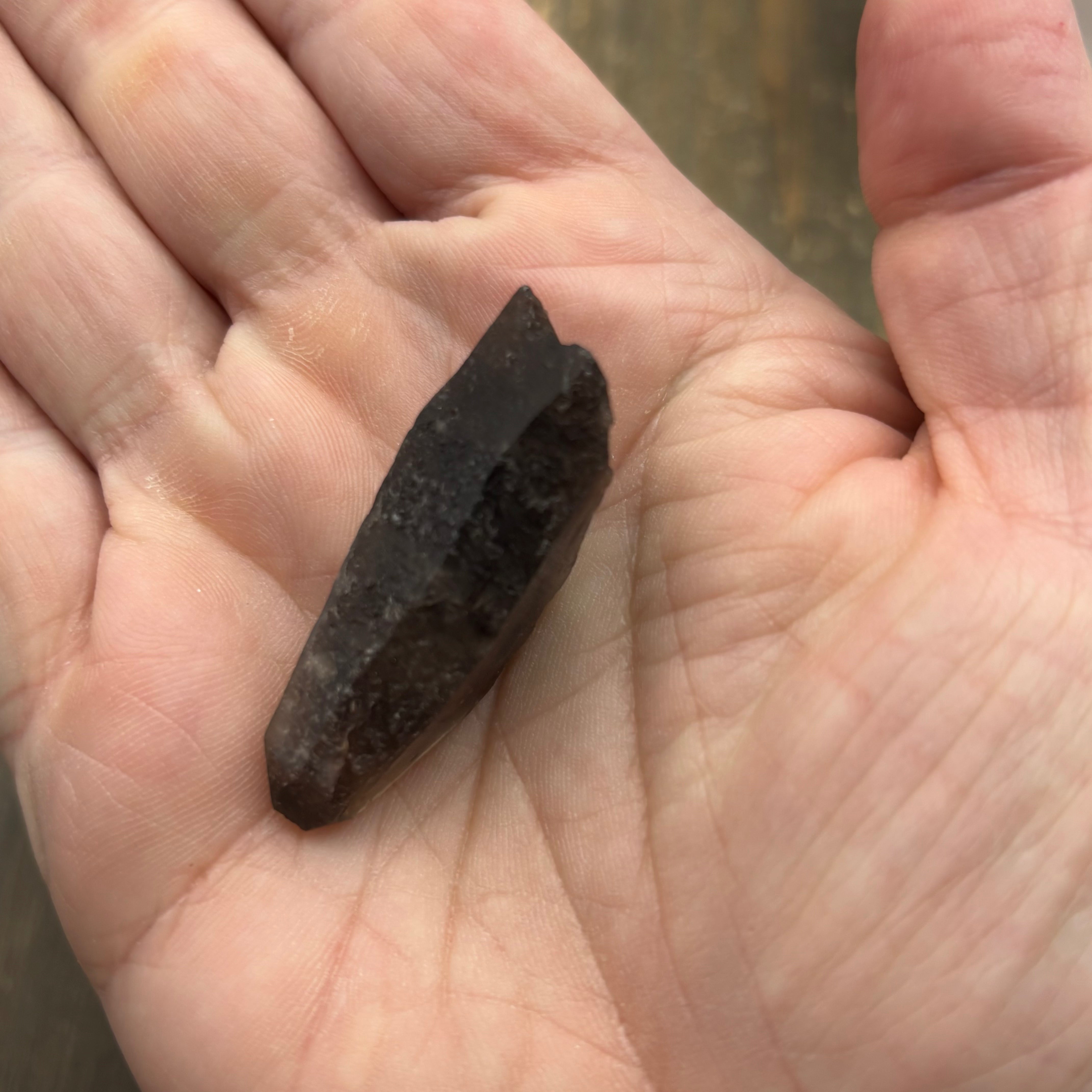 Dark Smoky Quartz Whole Crystal - 044
