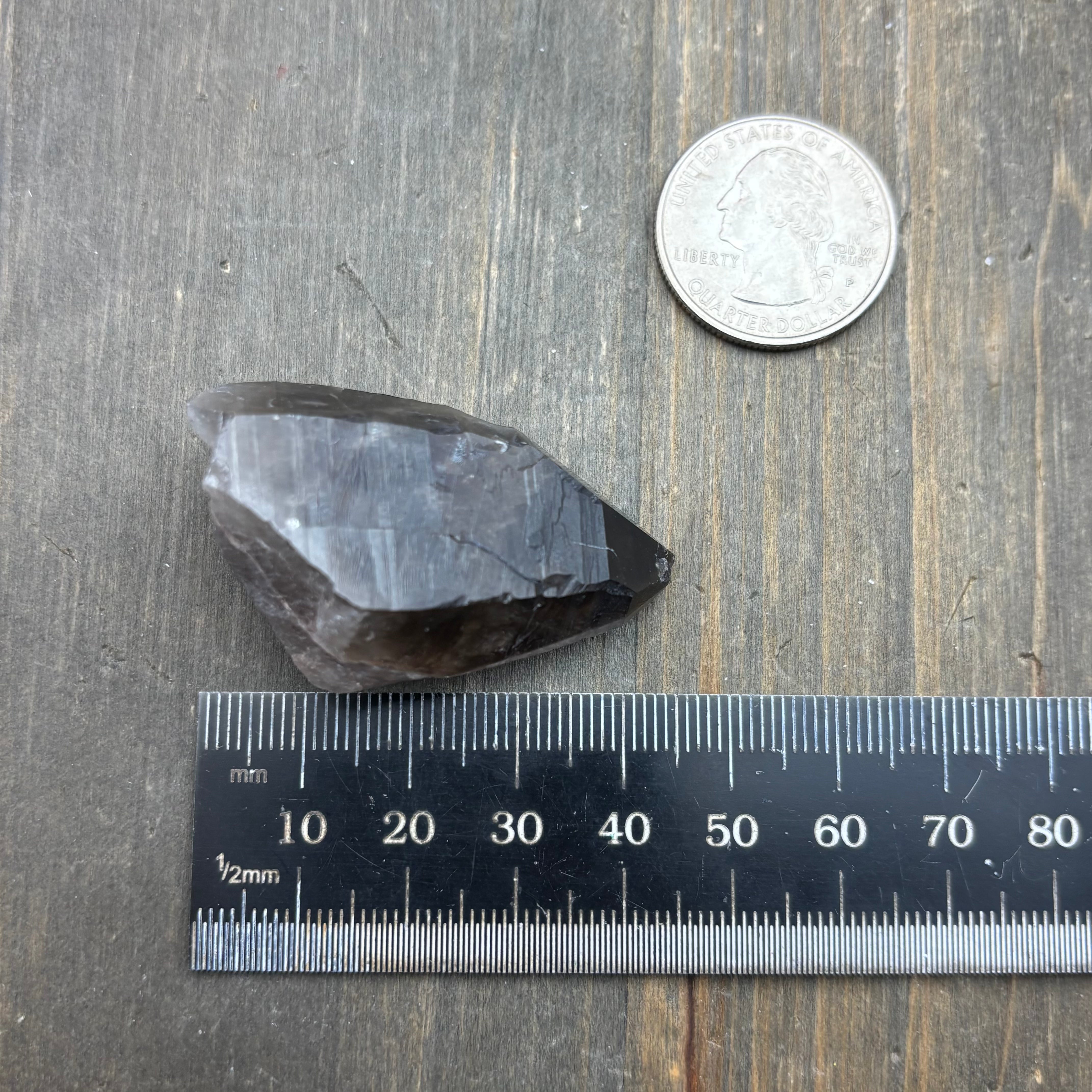 Dark Smoky Quartz Whole Crystal - 046
