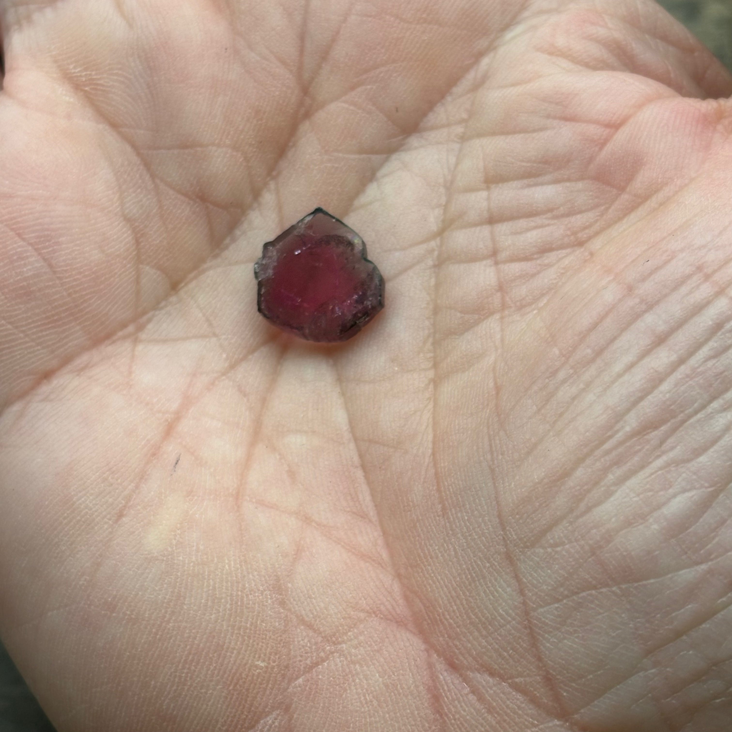 Watermelon Tourmaline Crystal Slice - 148