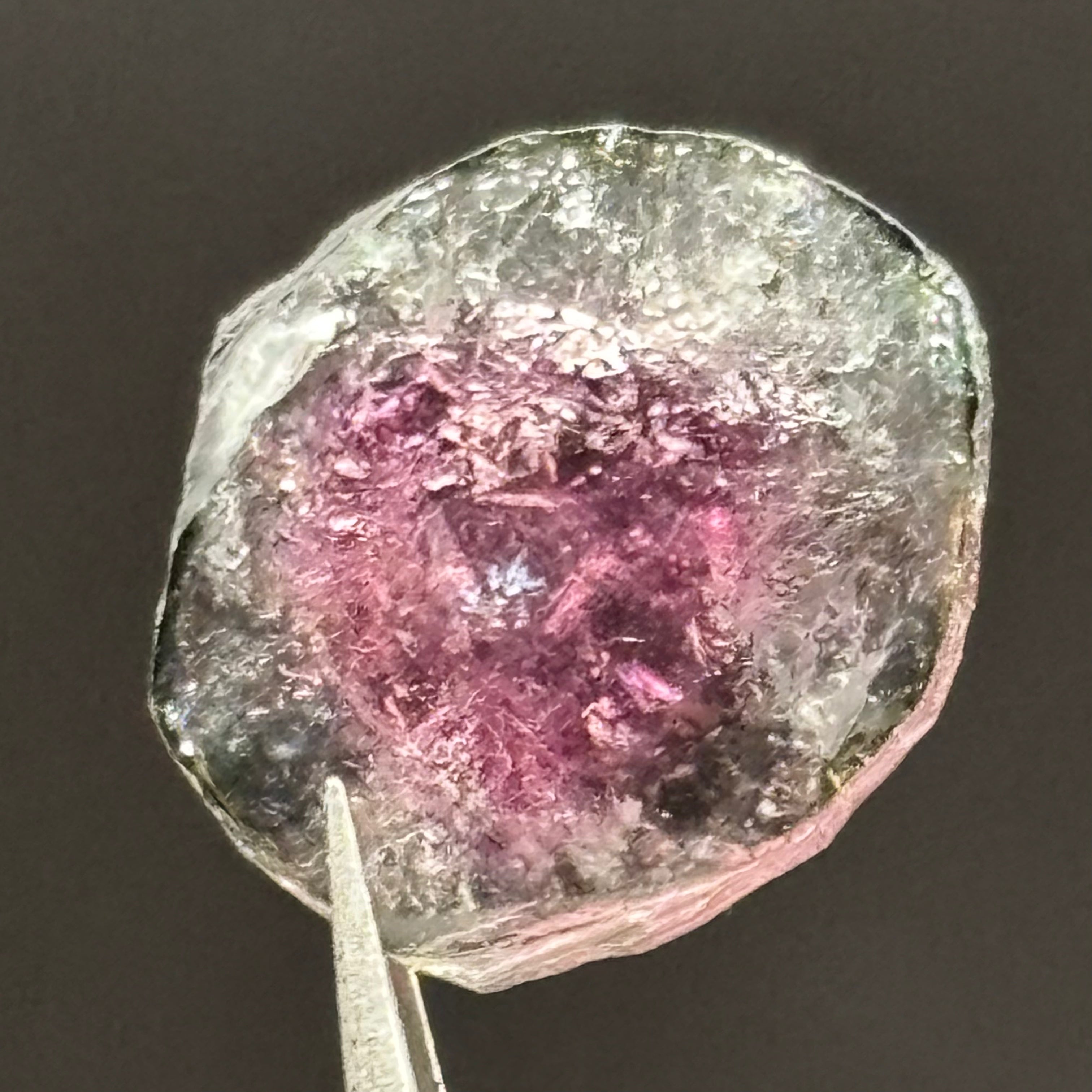Watermelon Tourmaline Crystal Slice - 149