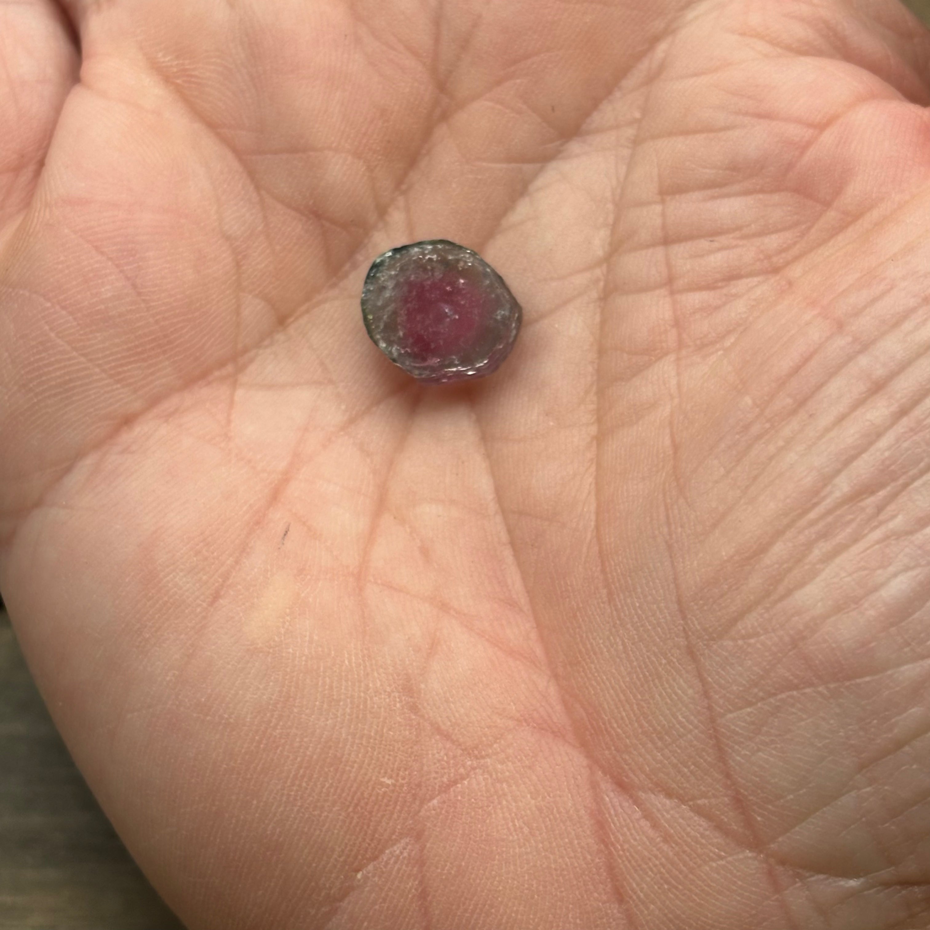 Watermelon Tourmaline Crystal Slice - 149