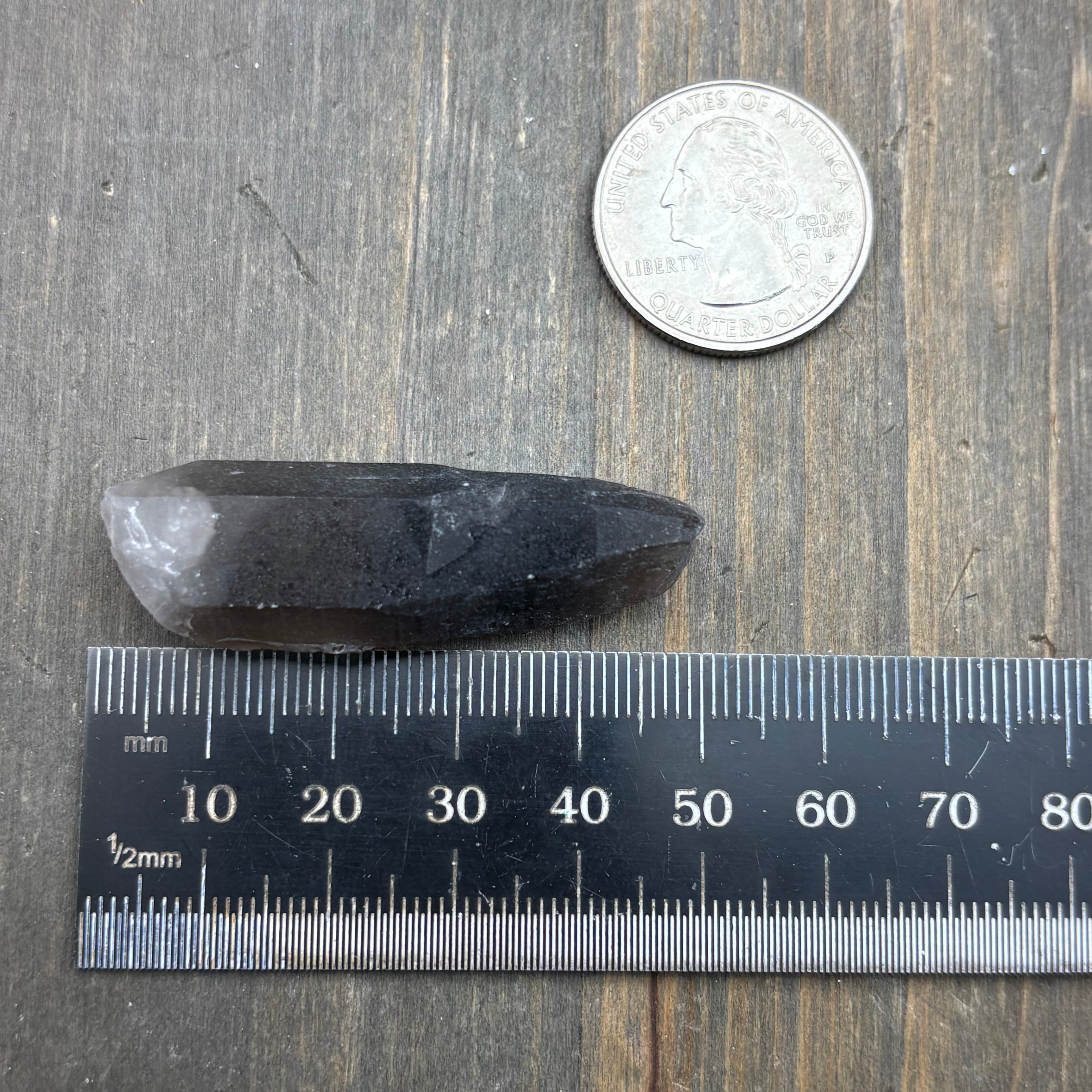 Dark Smoky Quartz Whole Crystal - 048