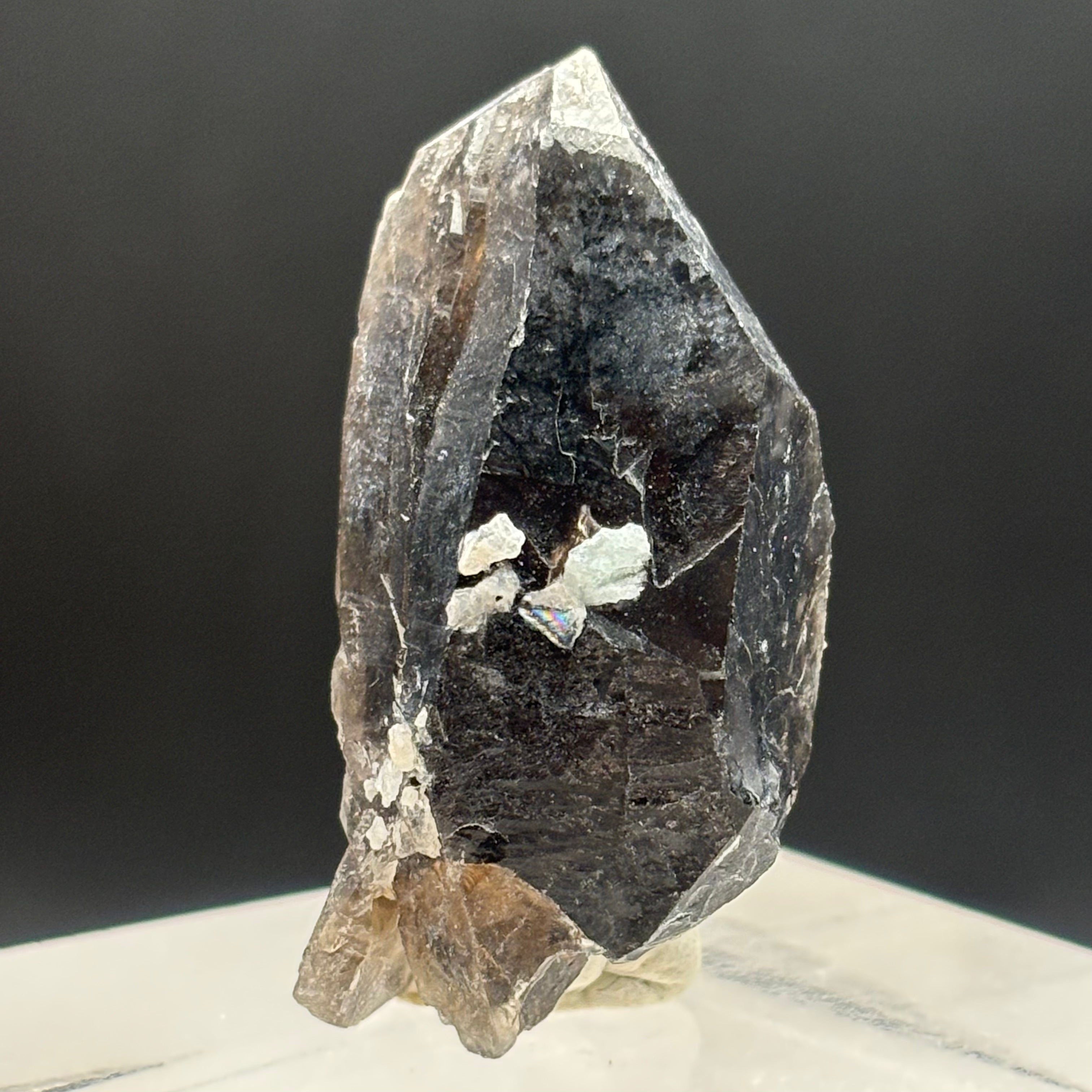 Dark Smoky Quartz Whole Crystal - 049