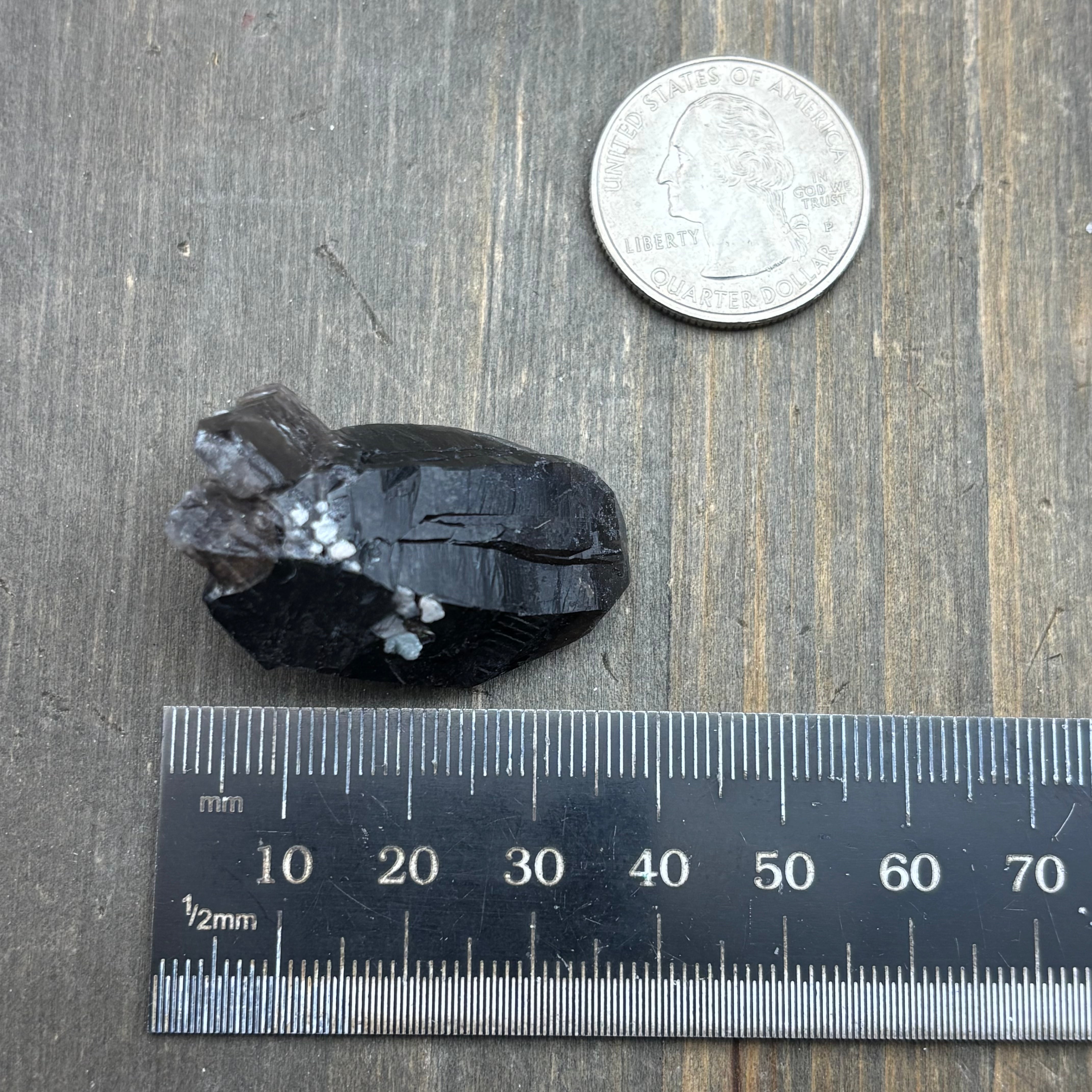 Dark Smoky Quartz Whole Crystal - 049