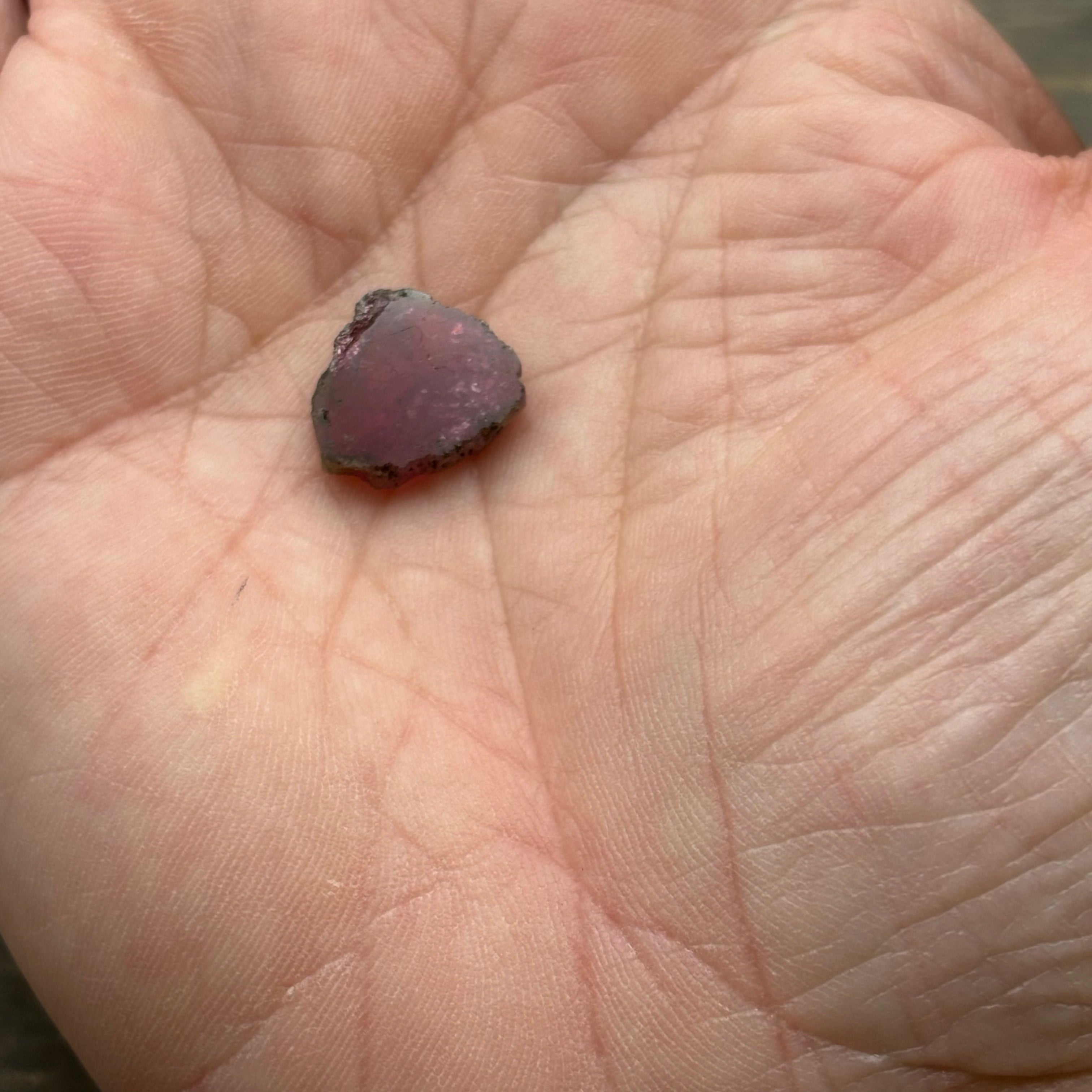 Watermelon Tourmaline Crystal Slice - 151