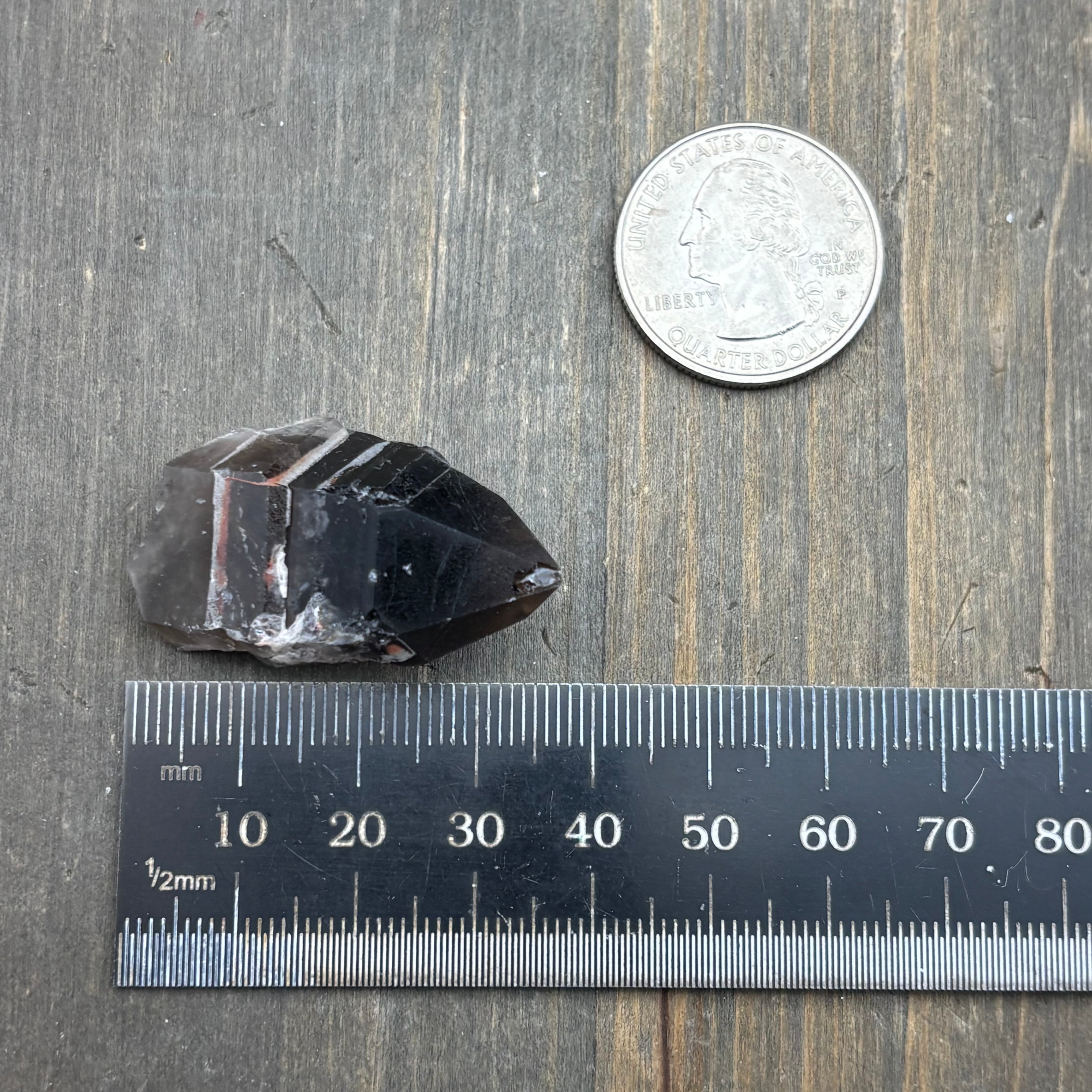 Dark Smoky Quartz Whole Crystal - 050