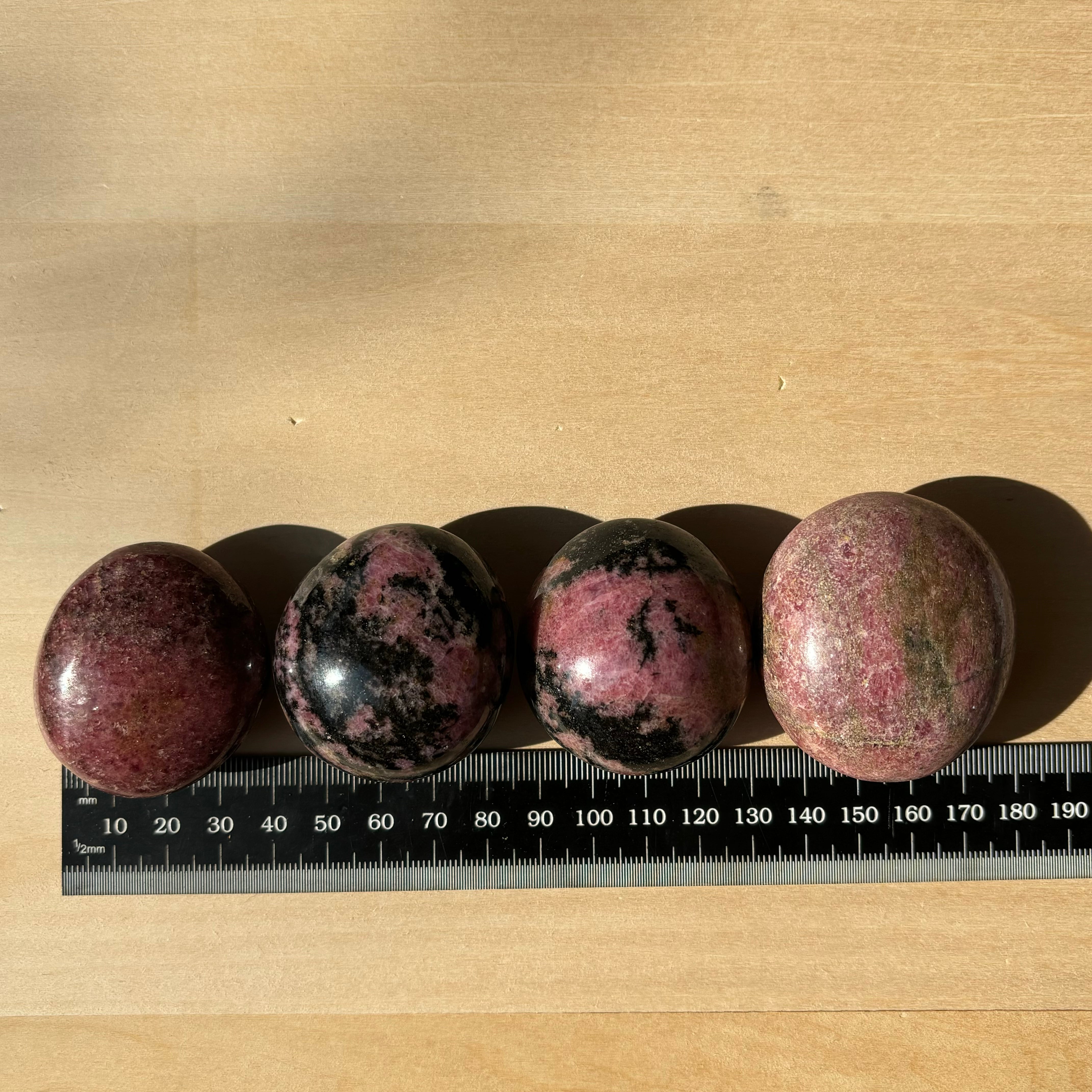 Rhodonite Palm Pair