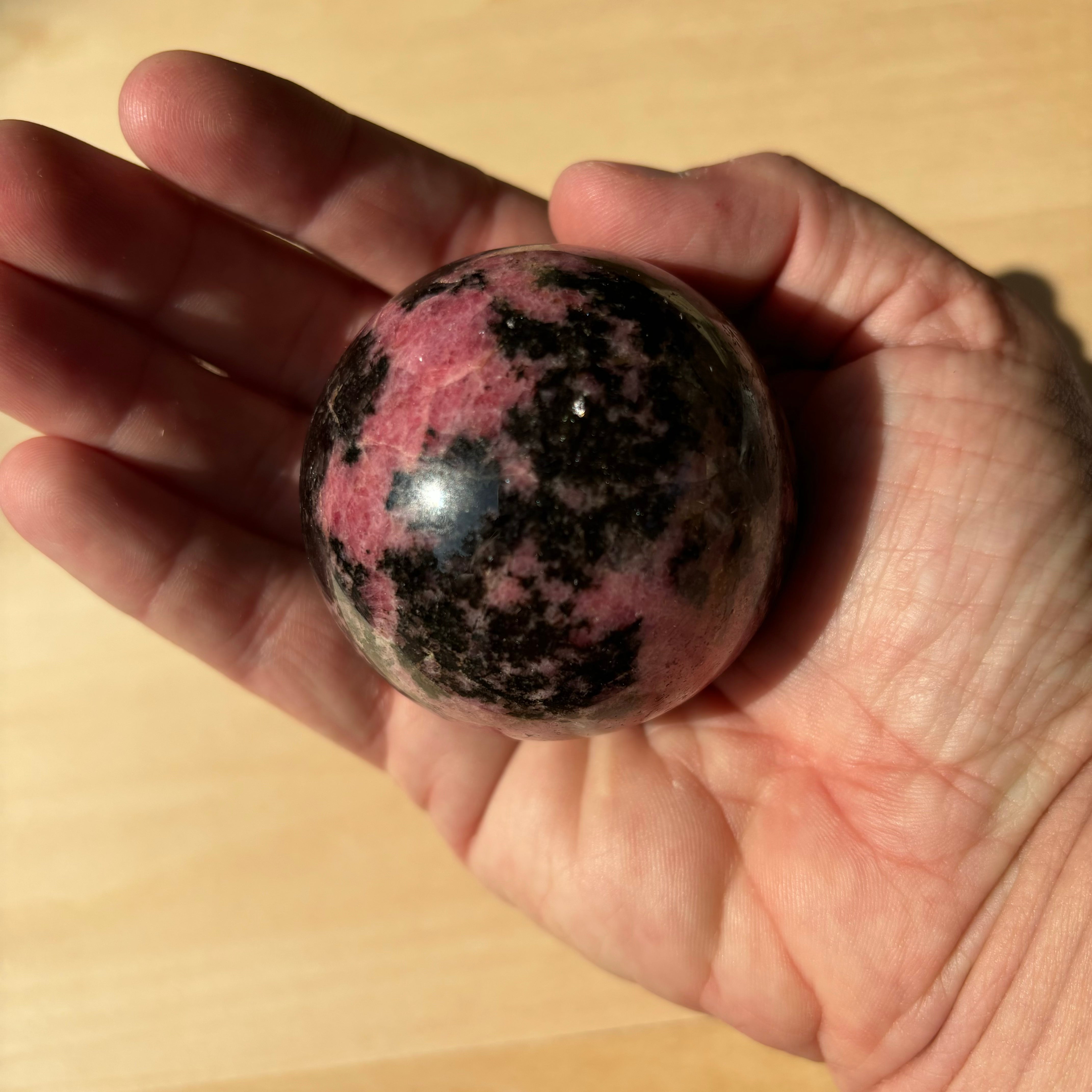 Rhodonite Sphere