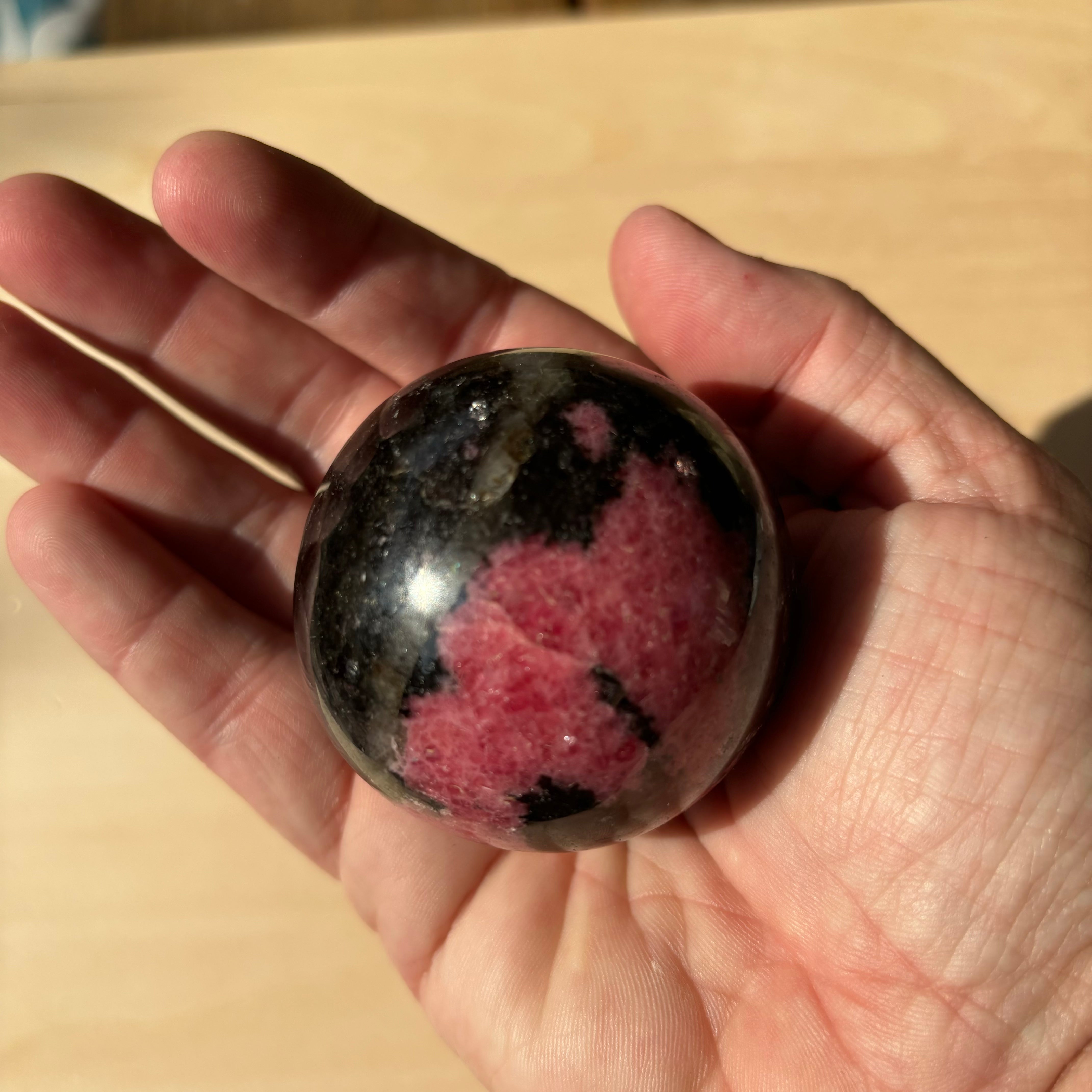 Rhodonite Sphere