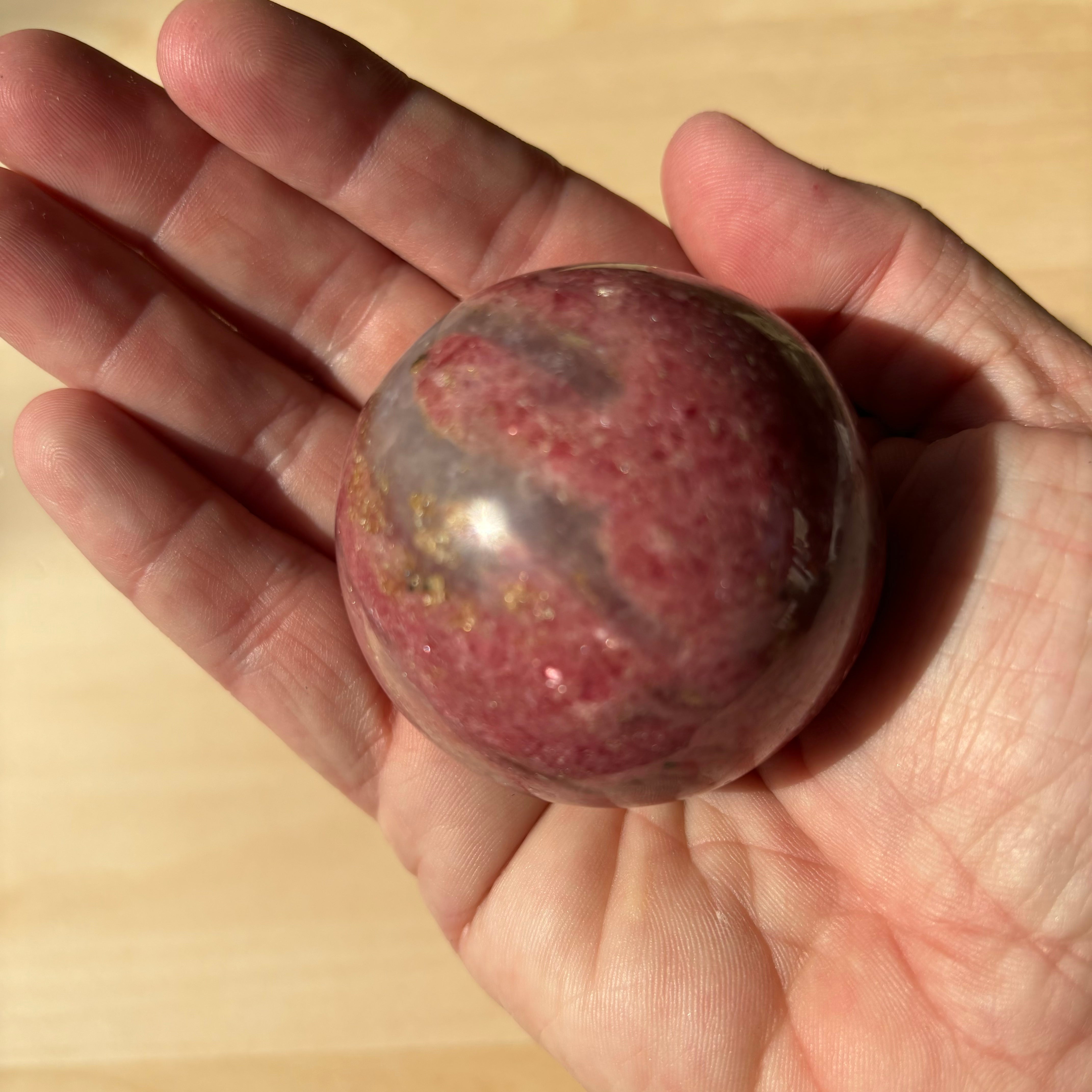 Rhodonite Sphere