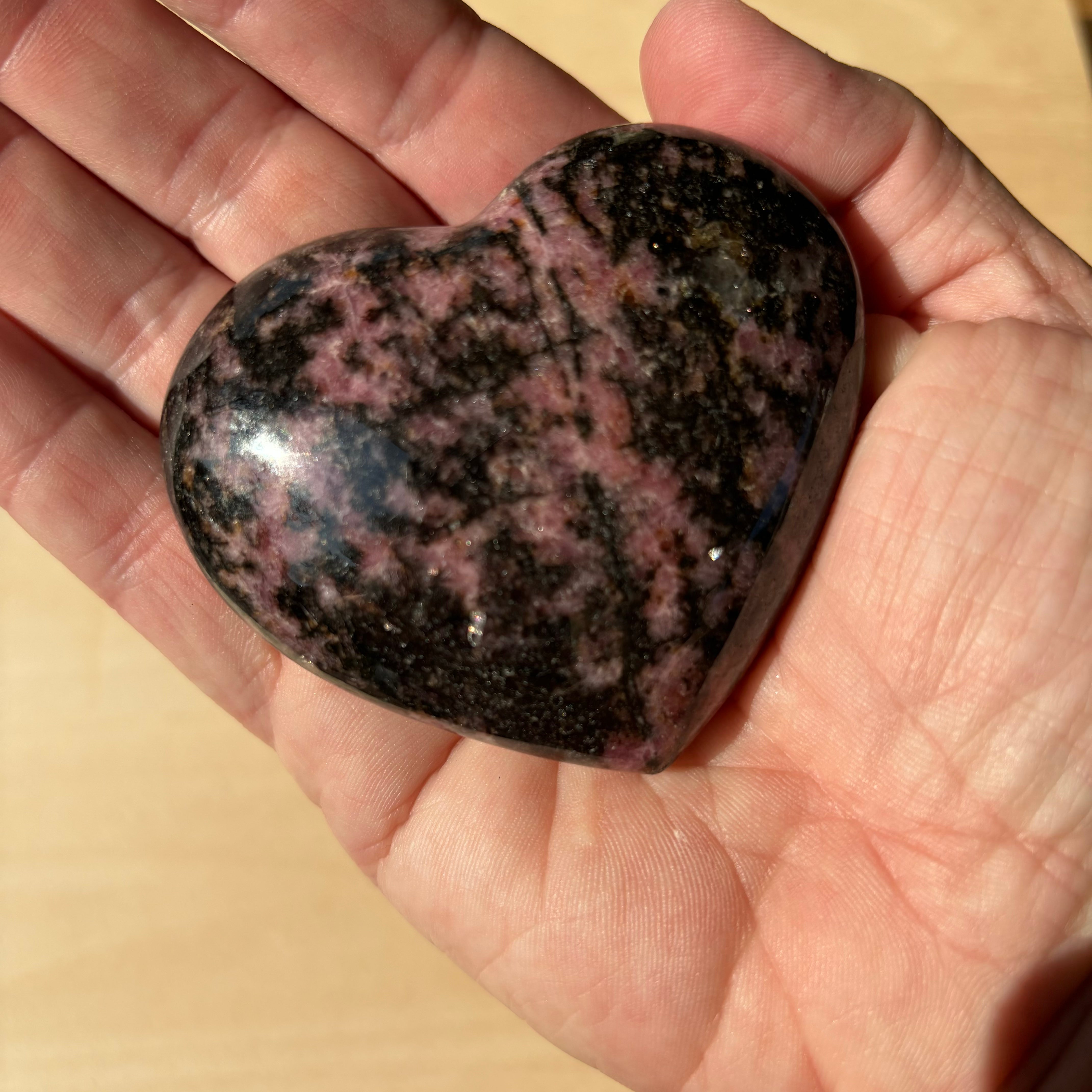 Rhodonite Heart