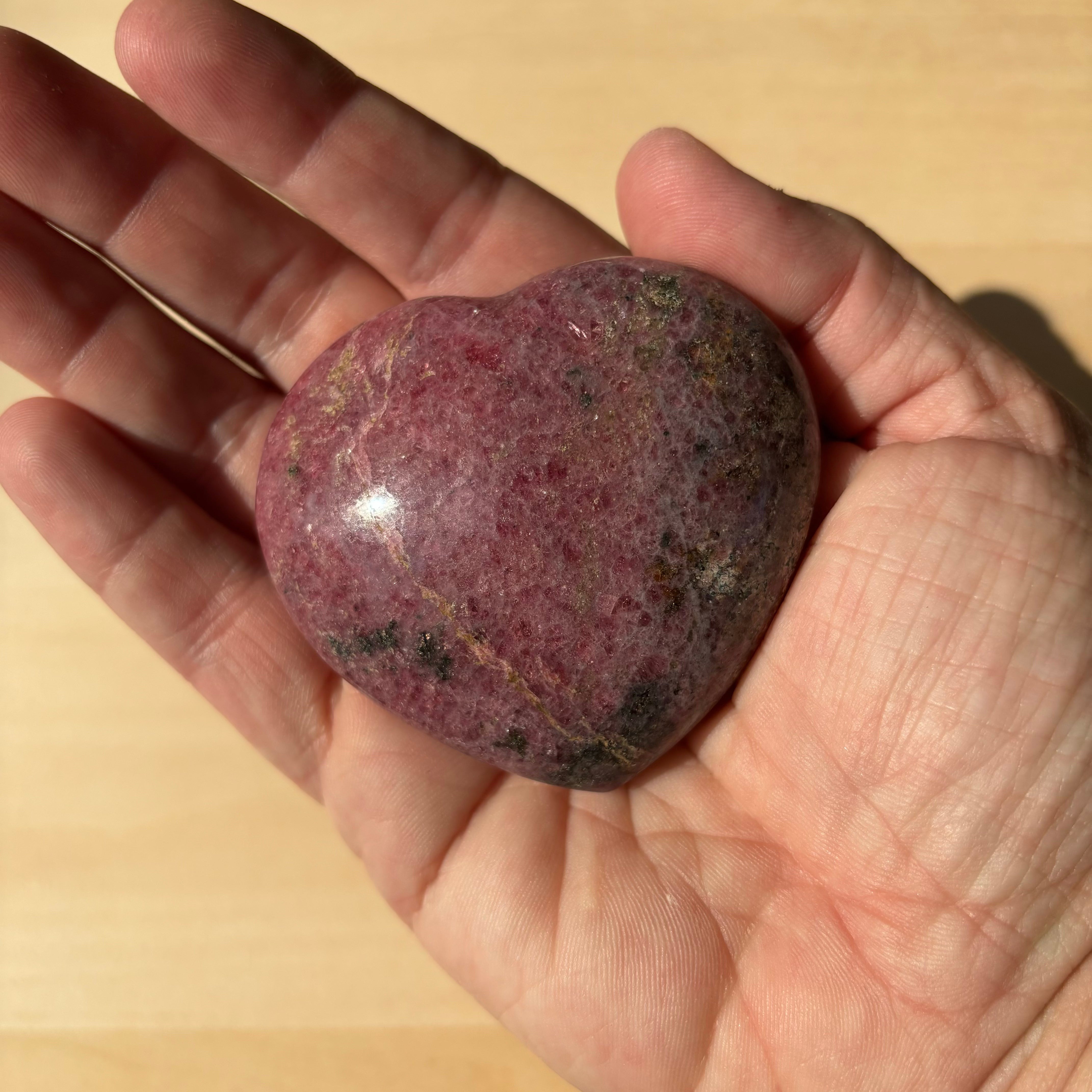 Rhodonite Heart