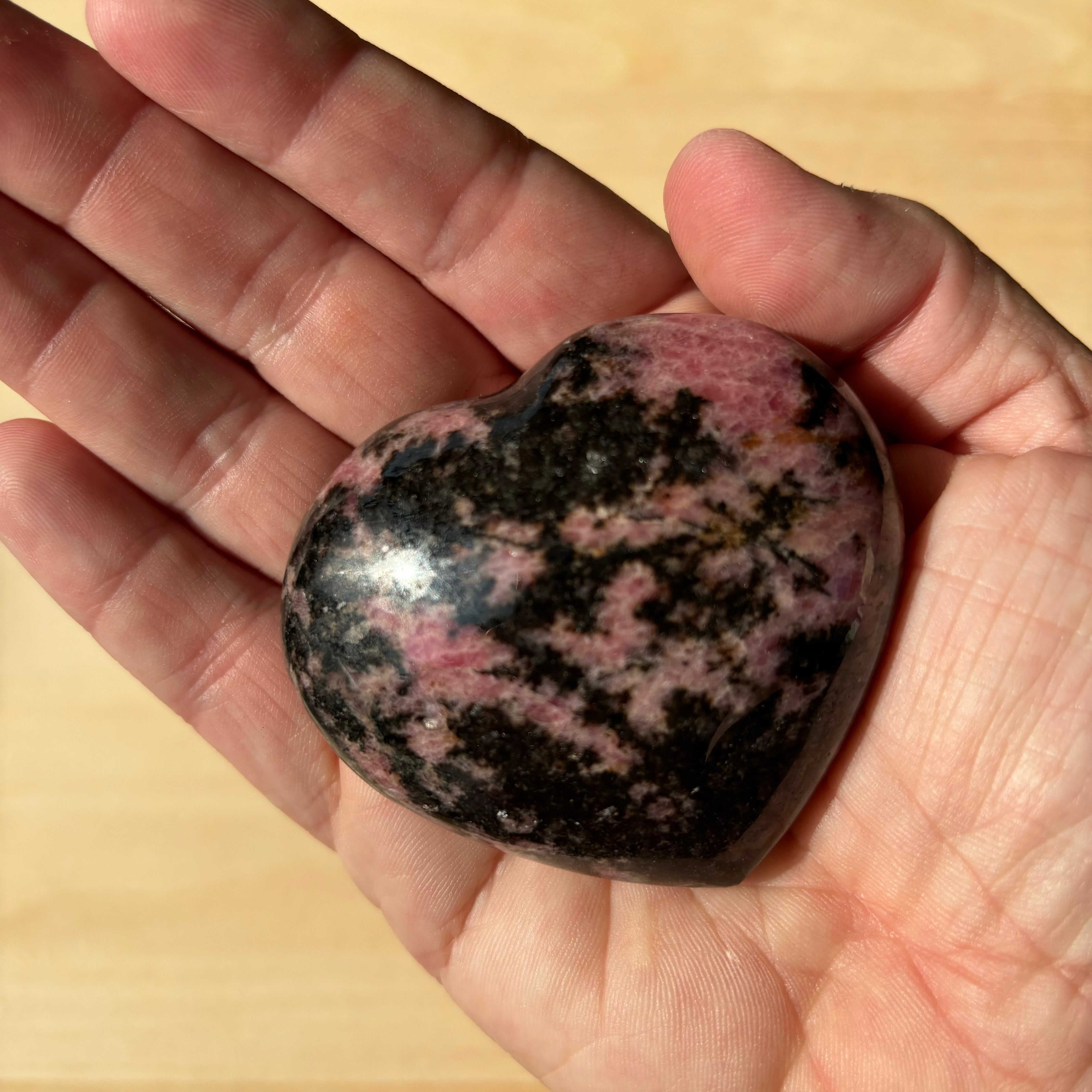 Rhodonite Heart