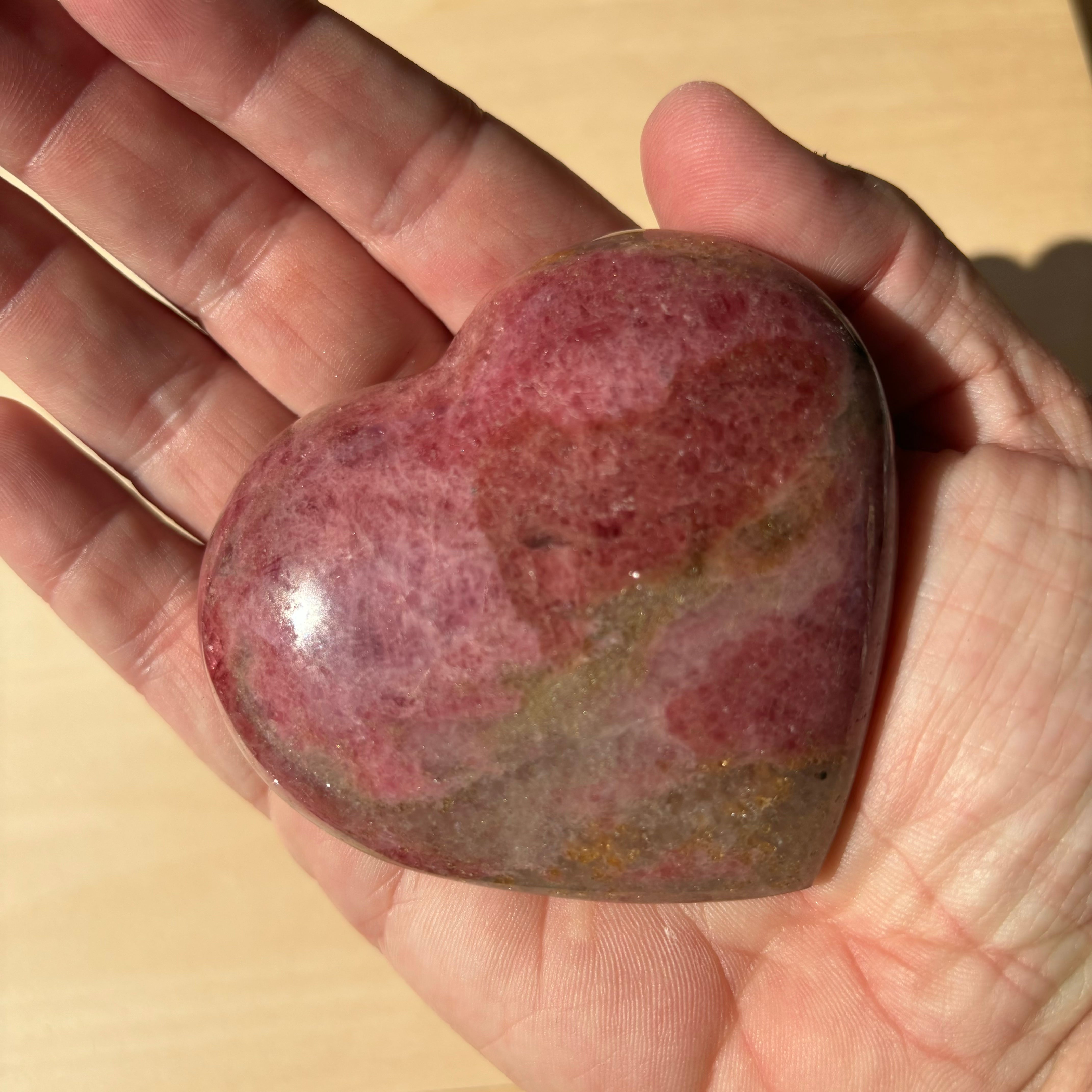 Rhodonite Heart