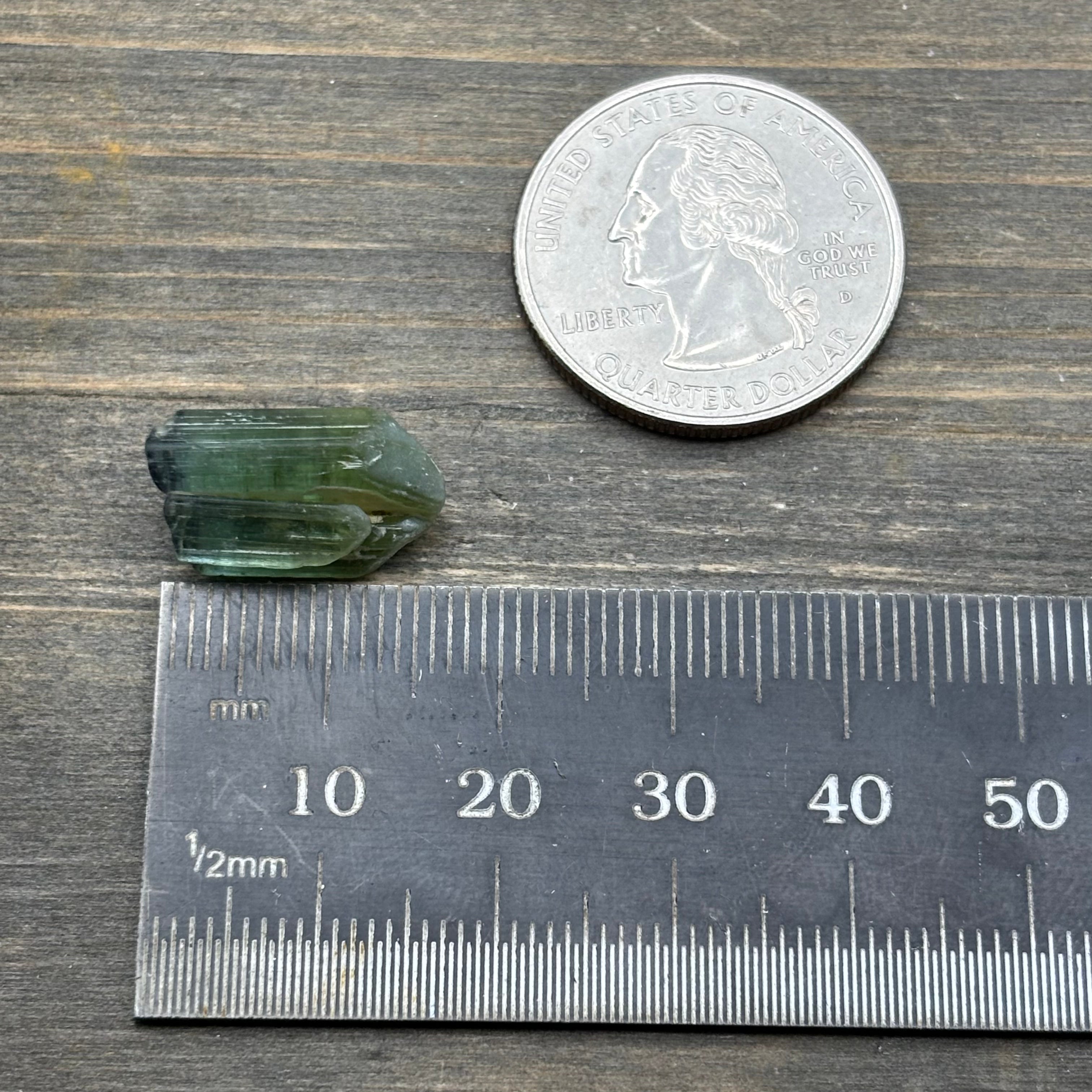 Green Tourmaline Crystal - 097