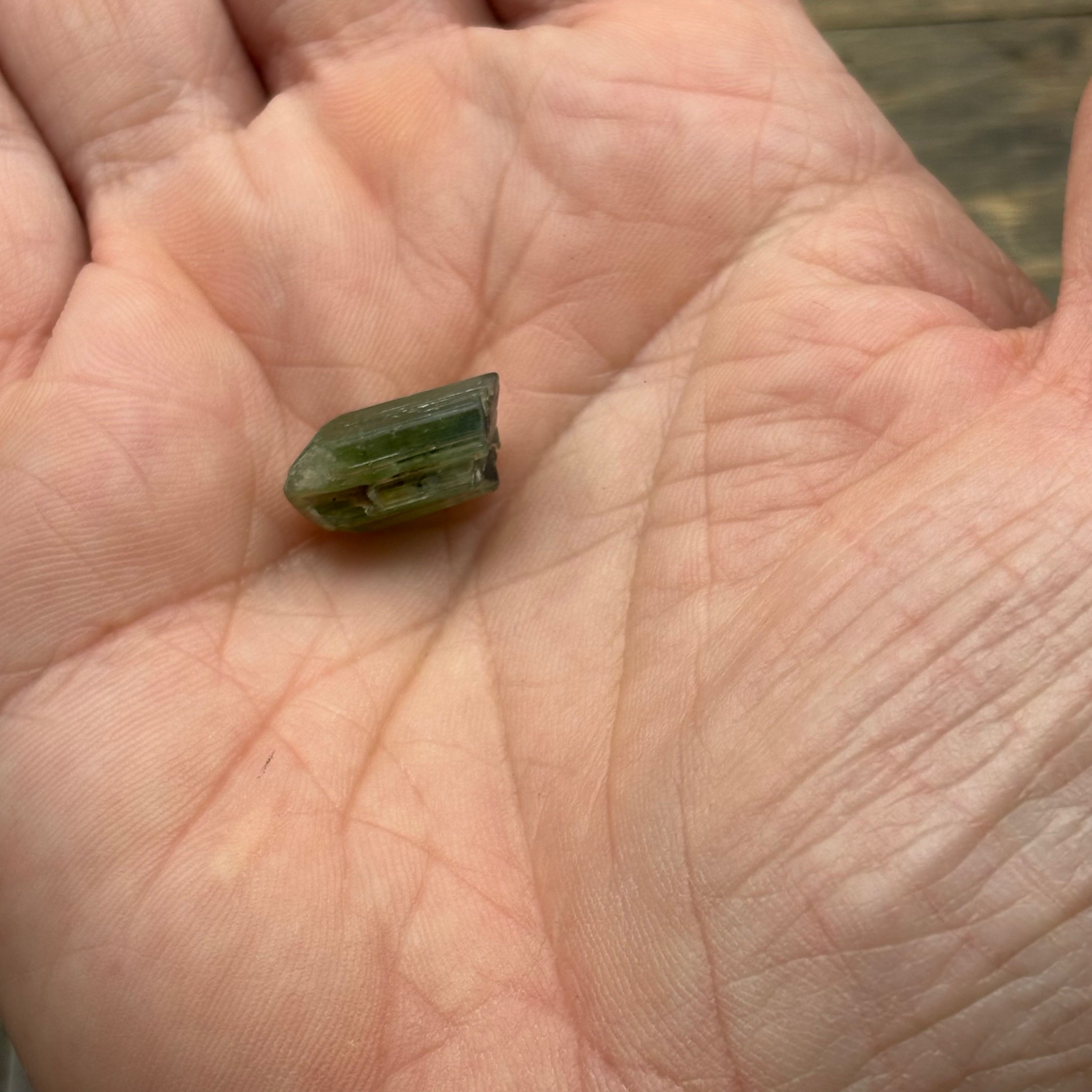 Green Tourmaline Crystal - 097