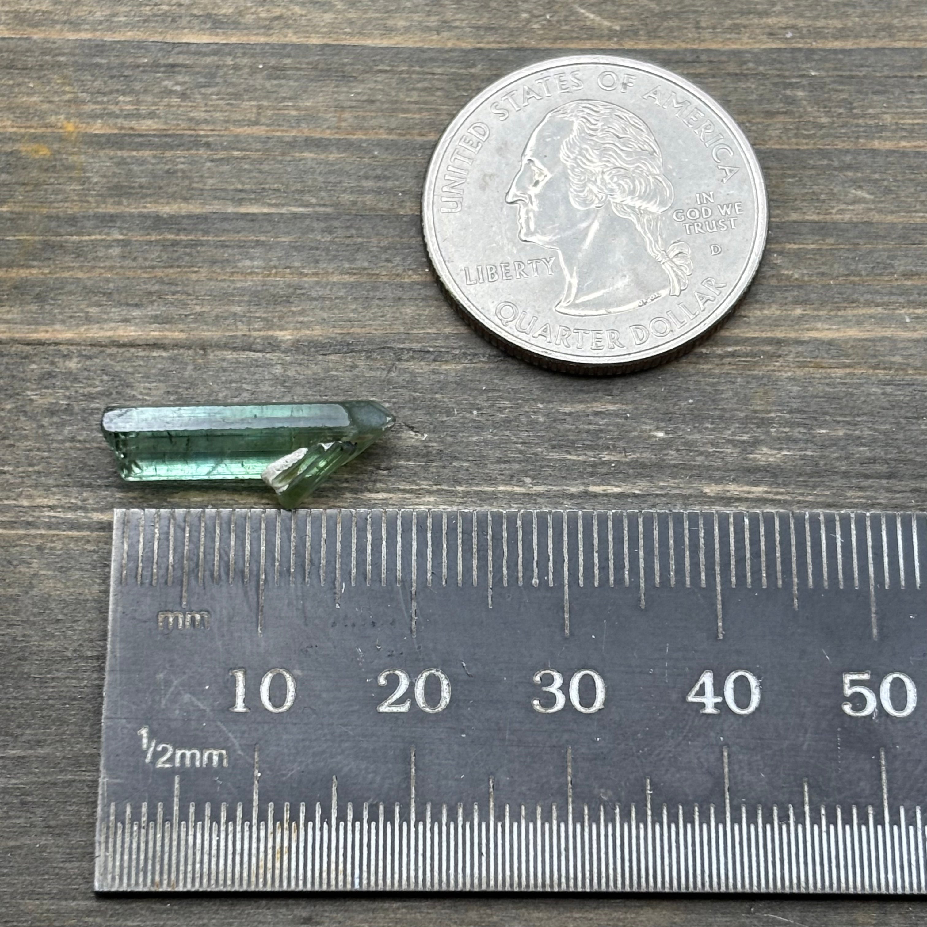 Green Tourmaline Crystal - 098