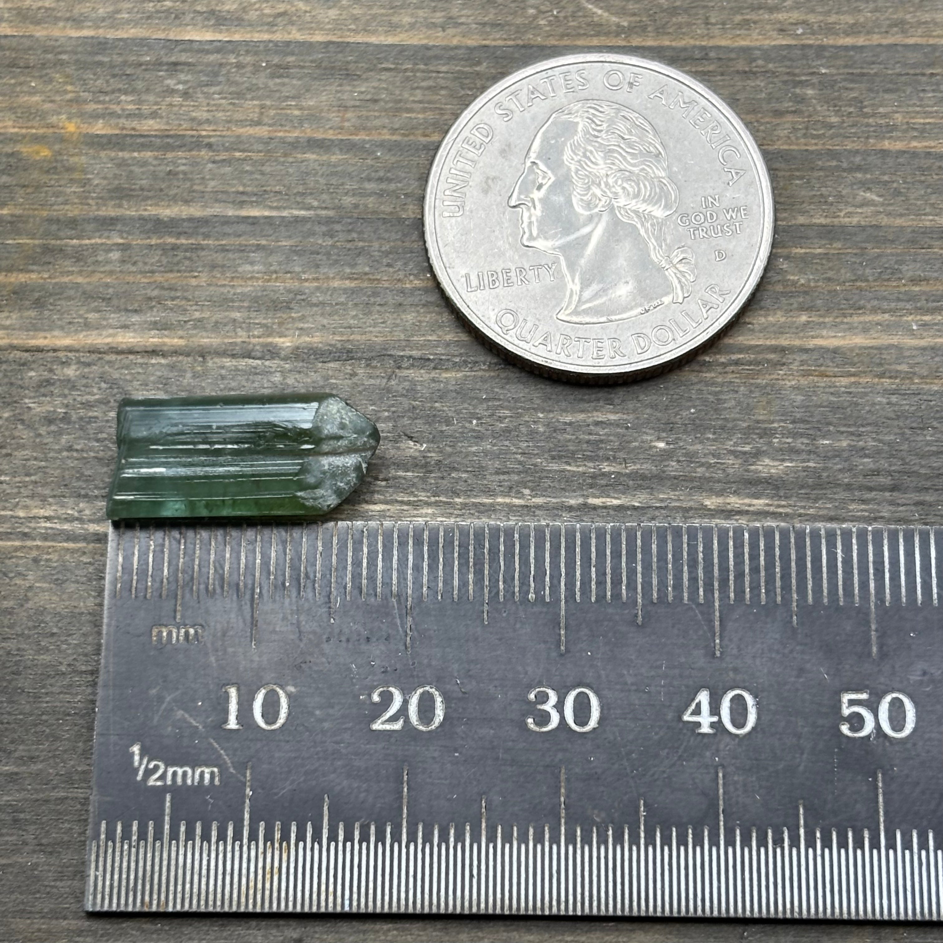 Green Tourmaline Crystal - 099