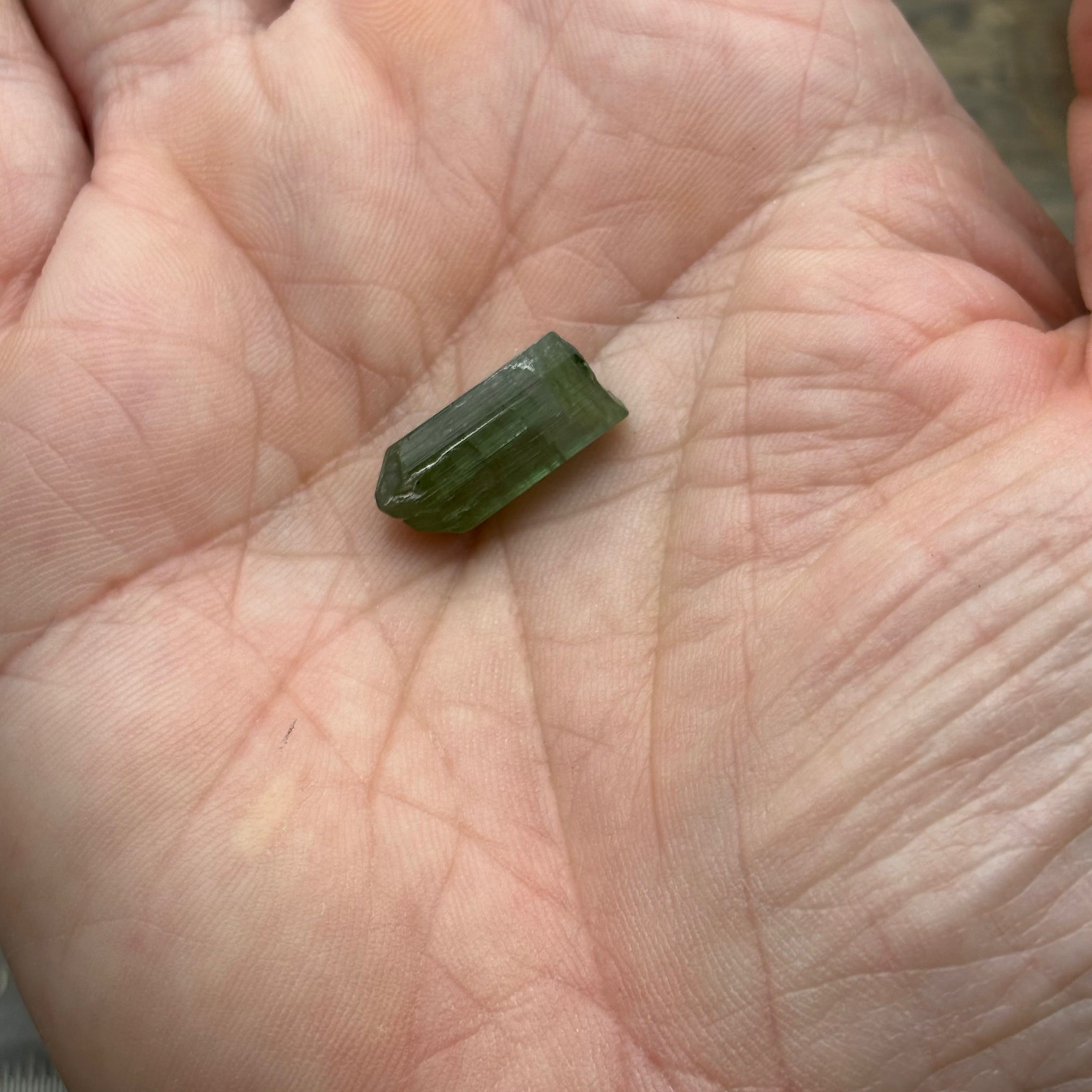 Green Tourmaline Crystal - 099