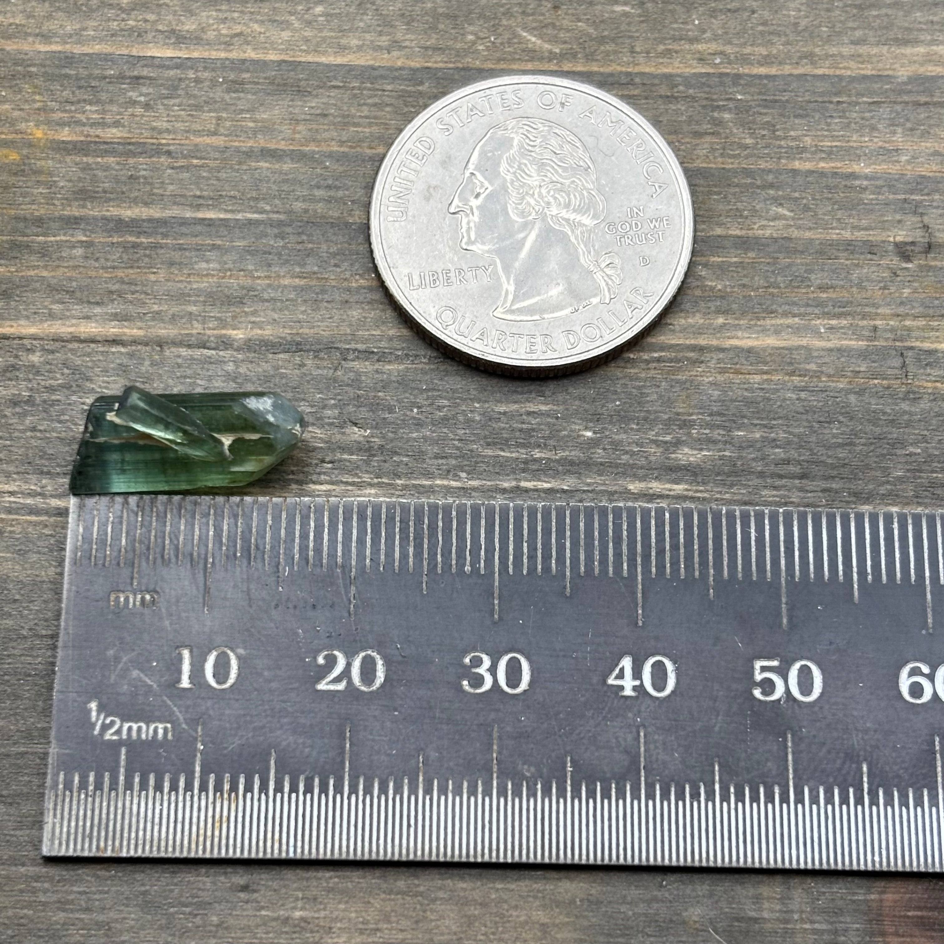 Green Tourmaline Crystal - 102