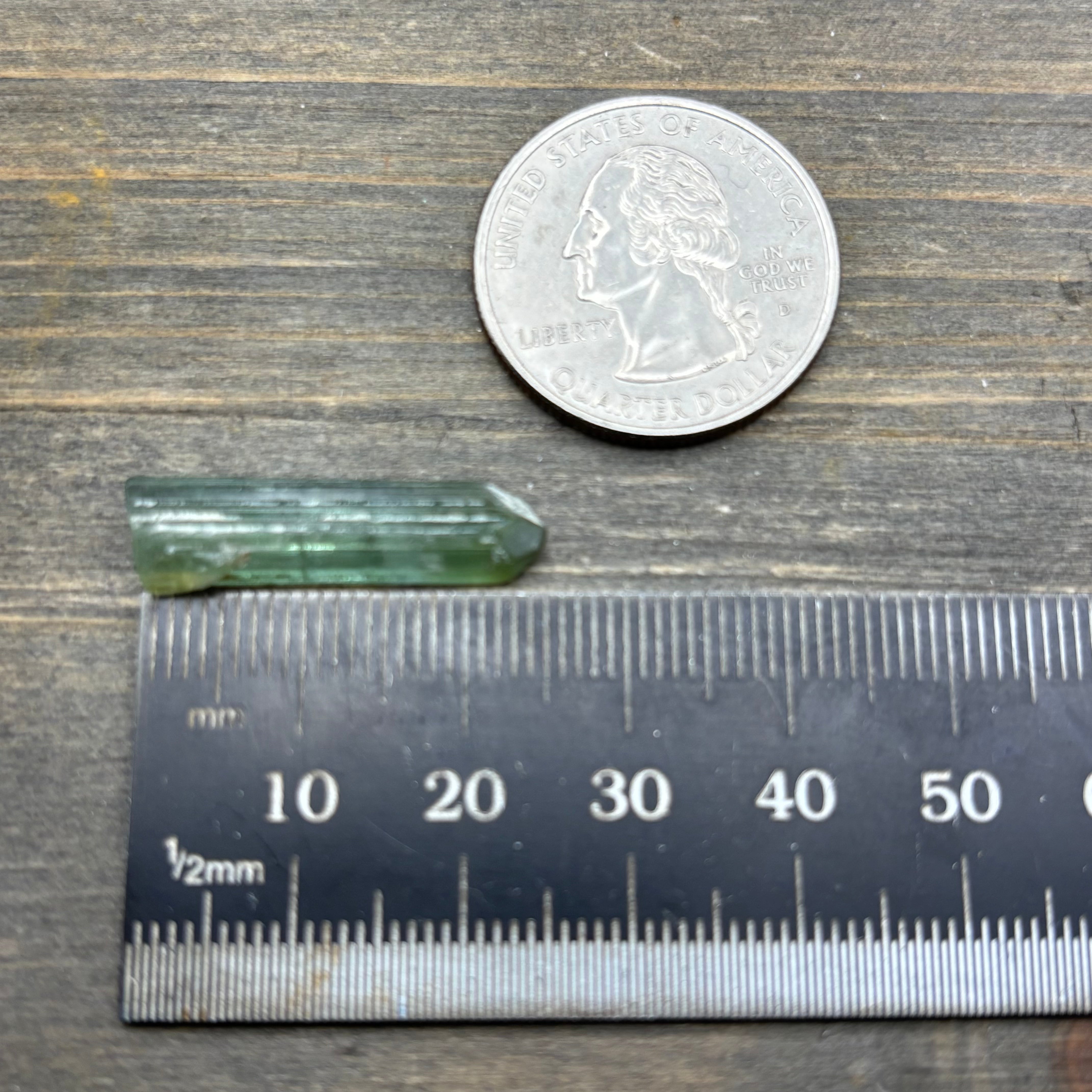 Green Tourmaline Crystal - 104