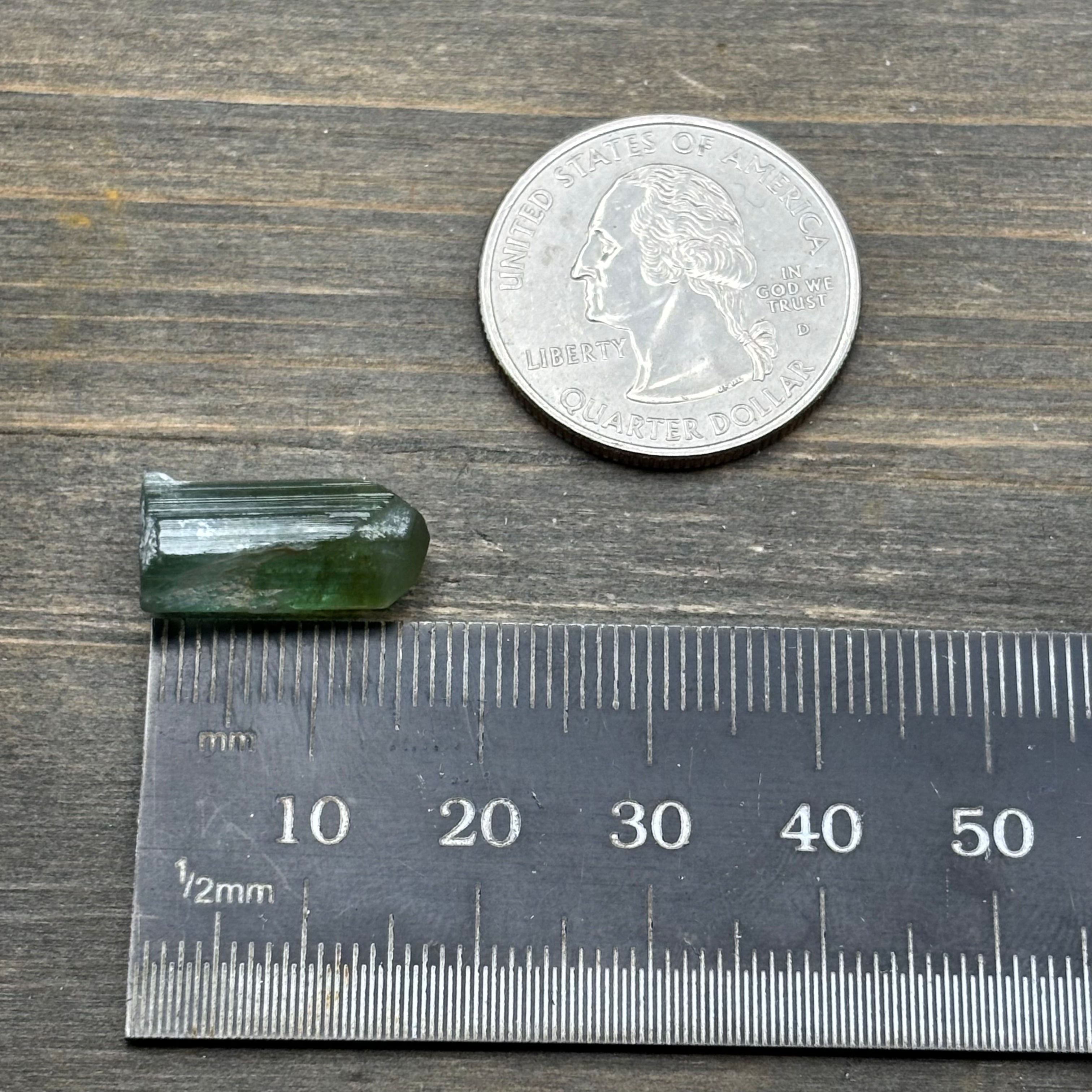 Green Tourmaline Crystal - 109