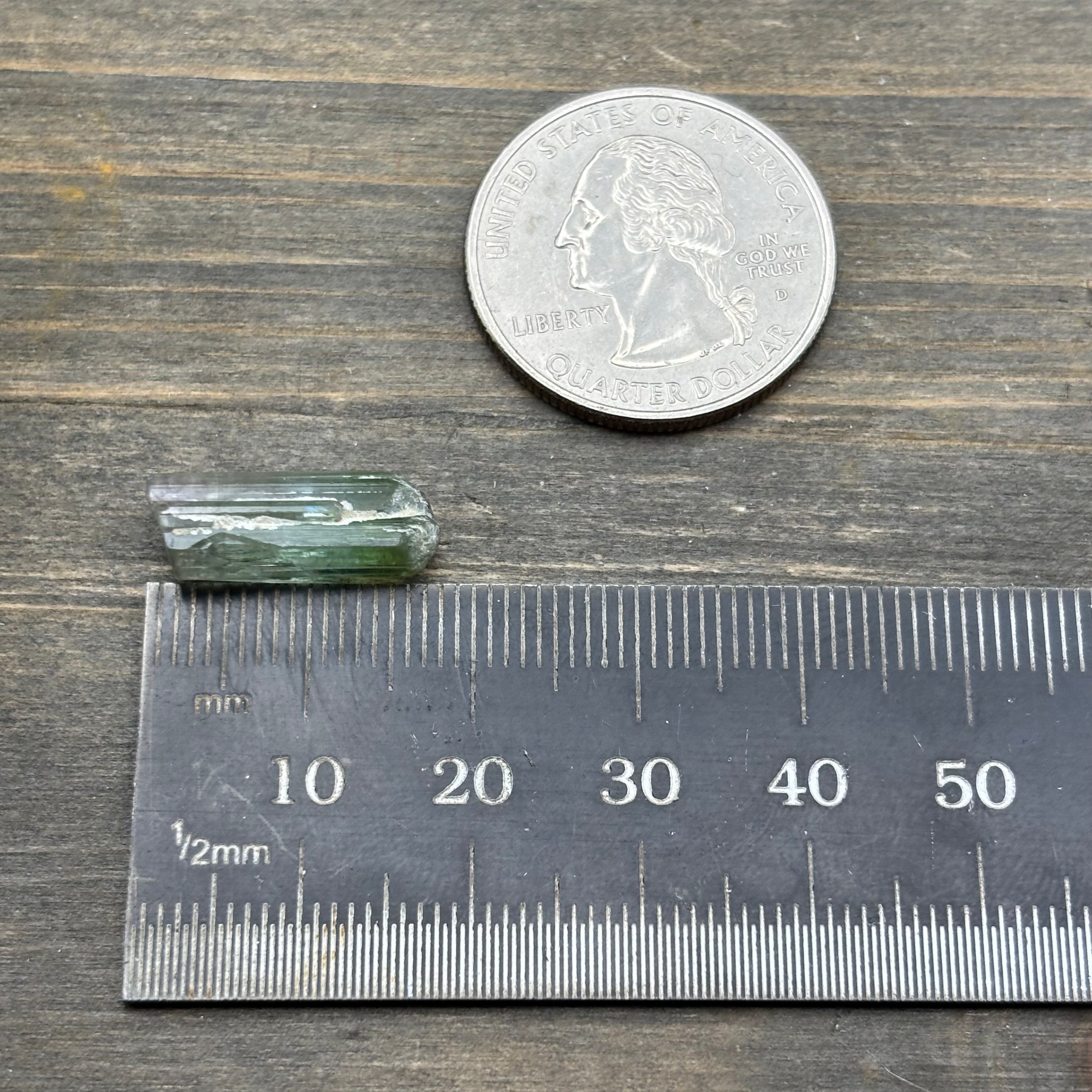 Green Tourmaline Crystal - 111
