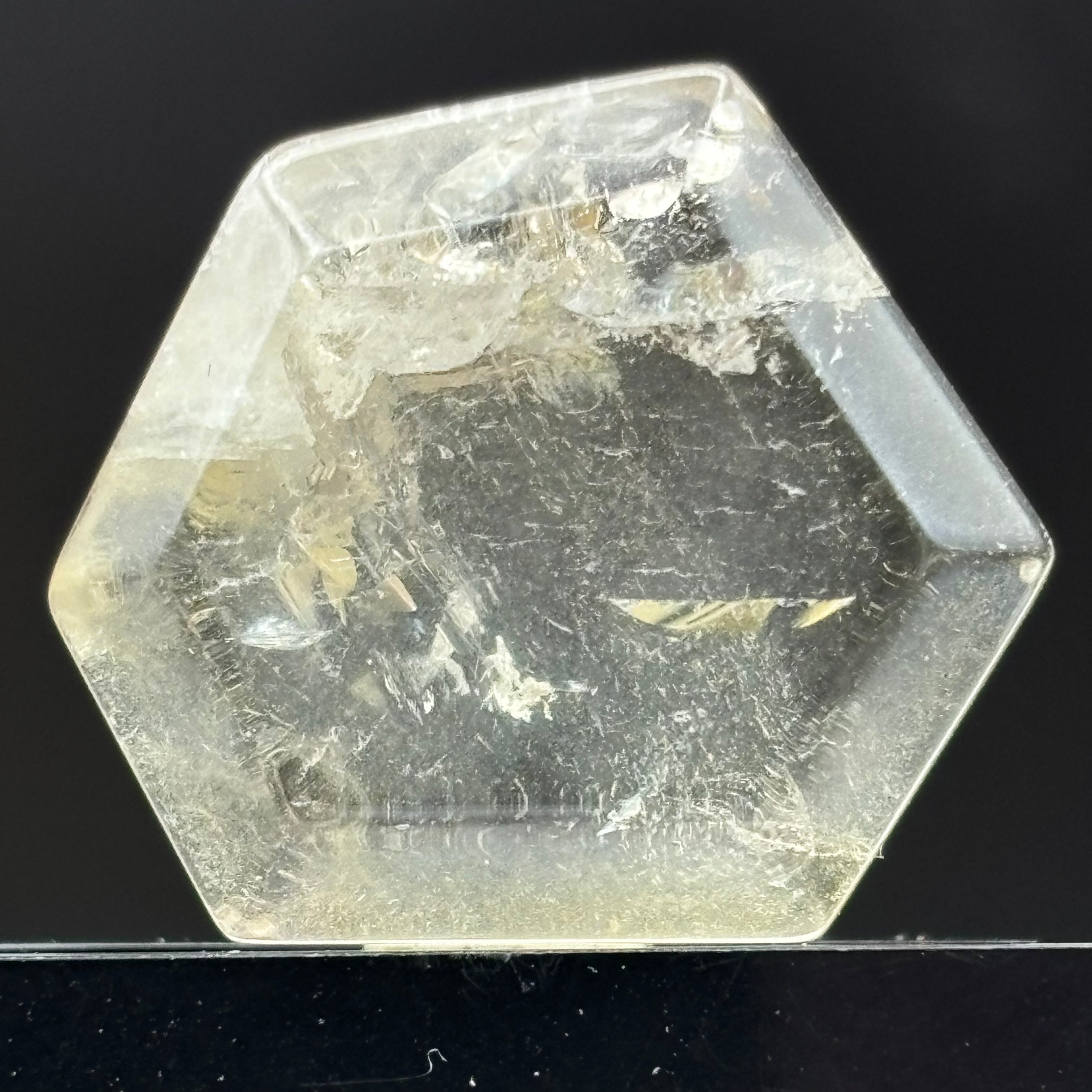 Citrine Crystal Cross-Section - 083