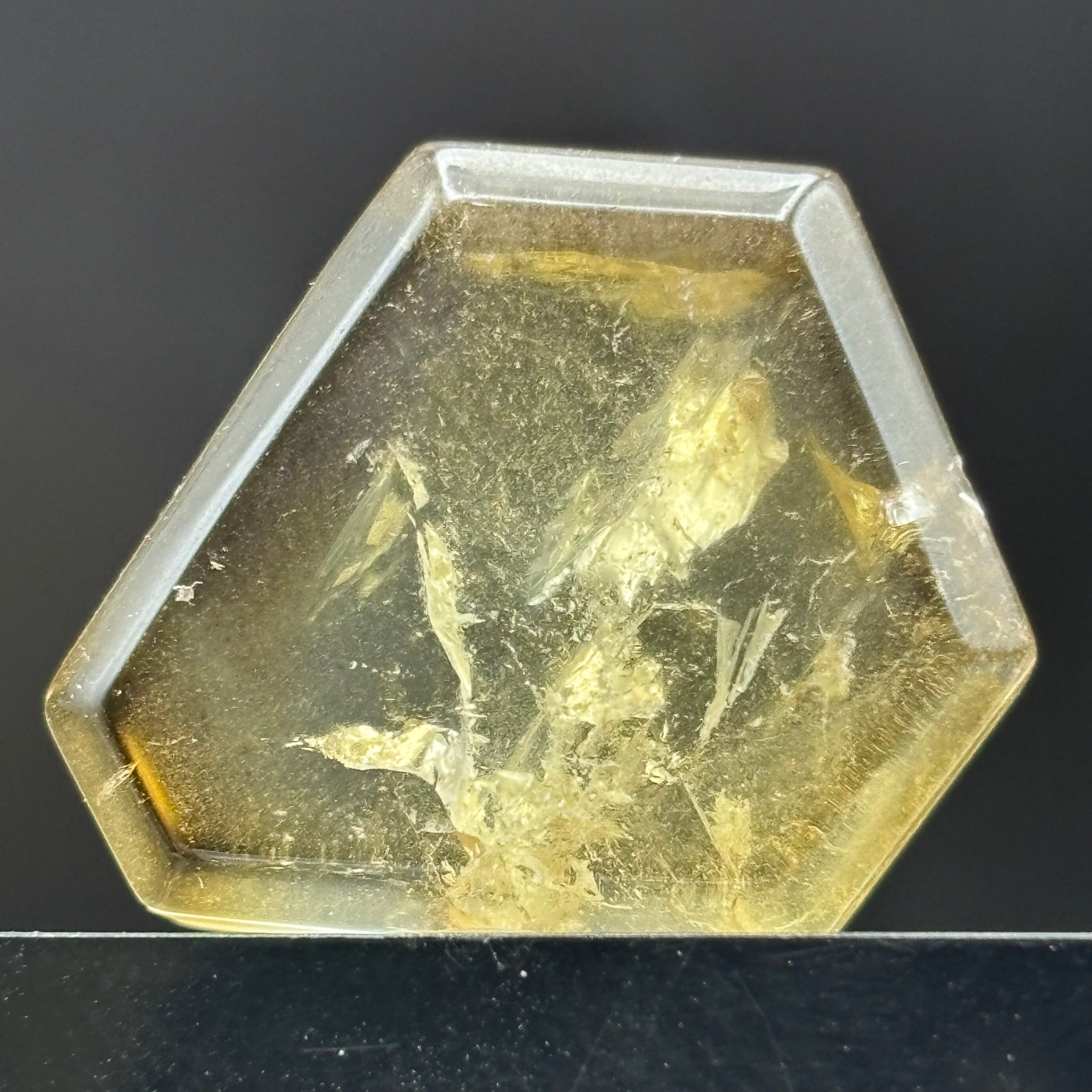 Citrine Crystal Cross-Section - 091