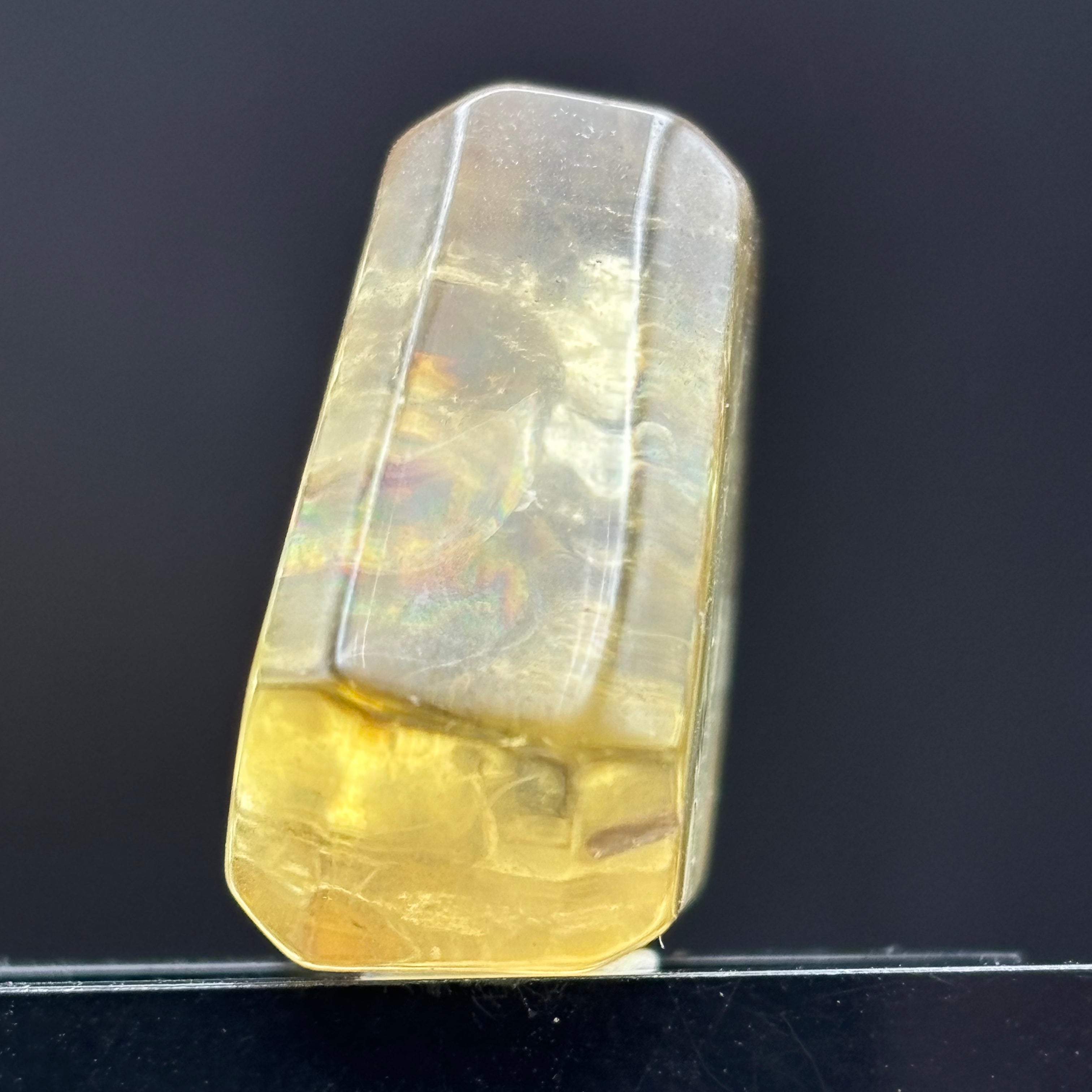 Citrine Crystal Cross-Section - 091