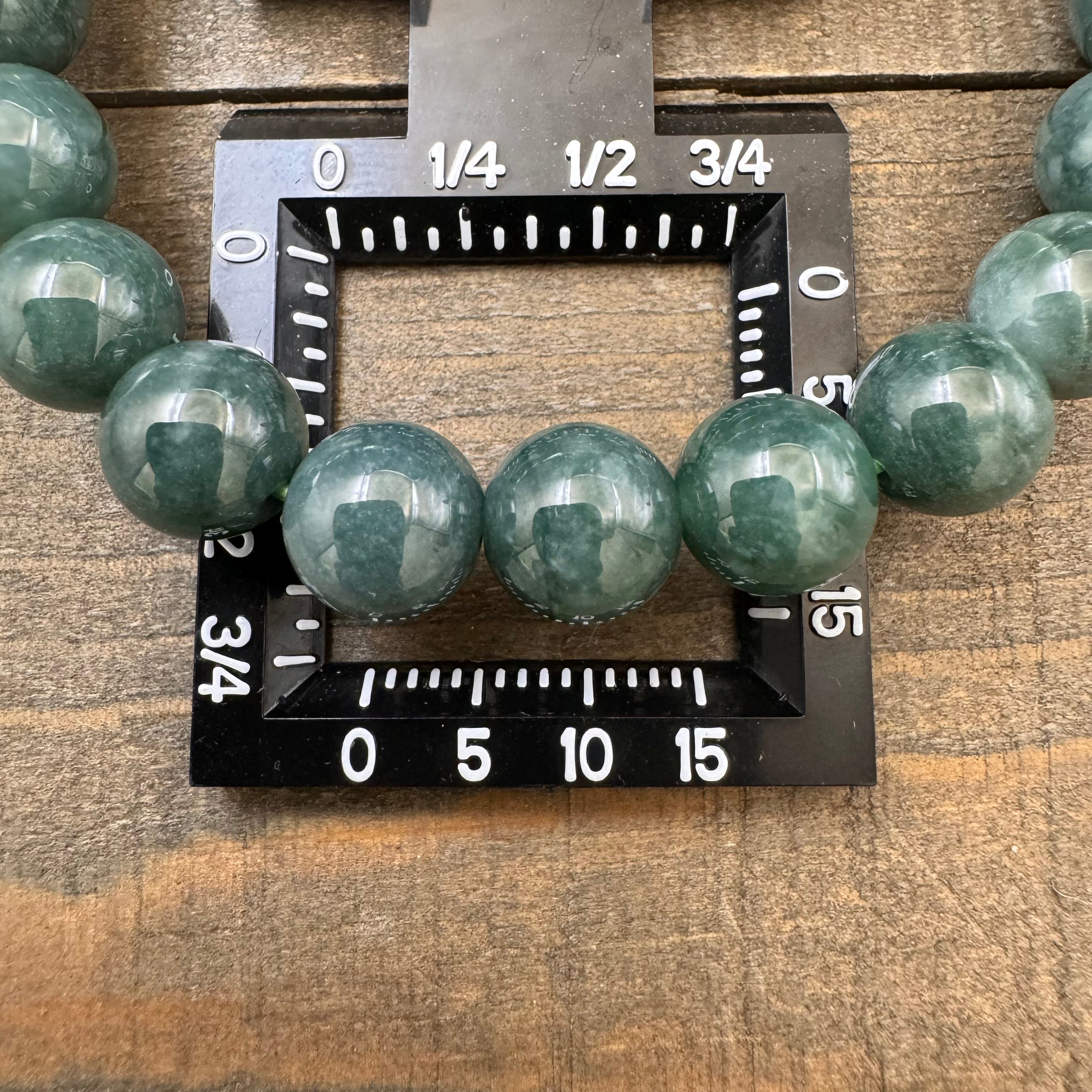 Mayan Blue Jade Bracelet