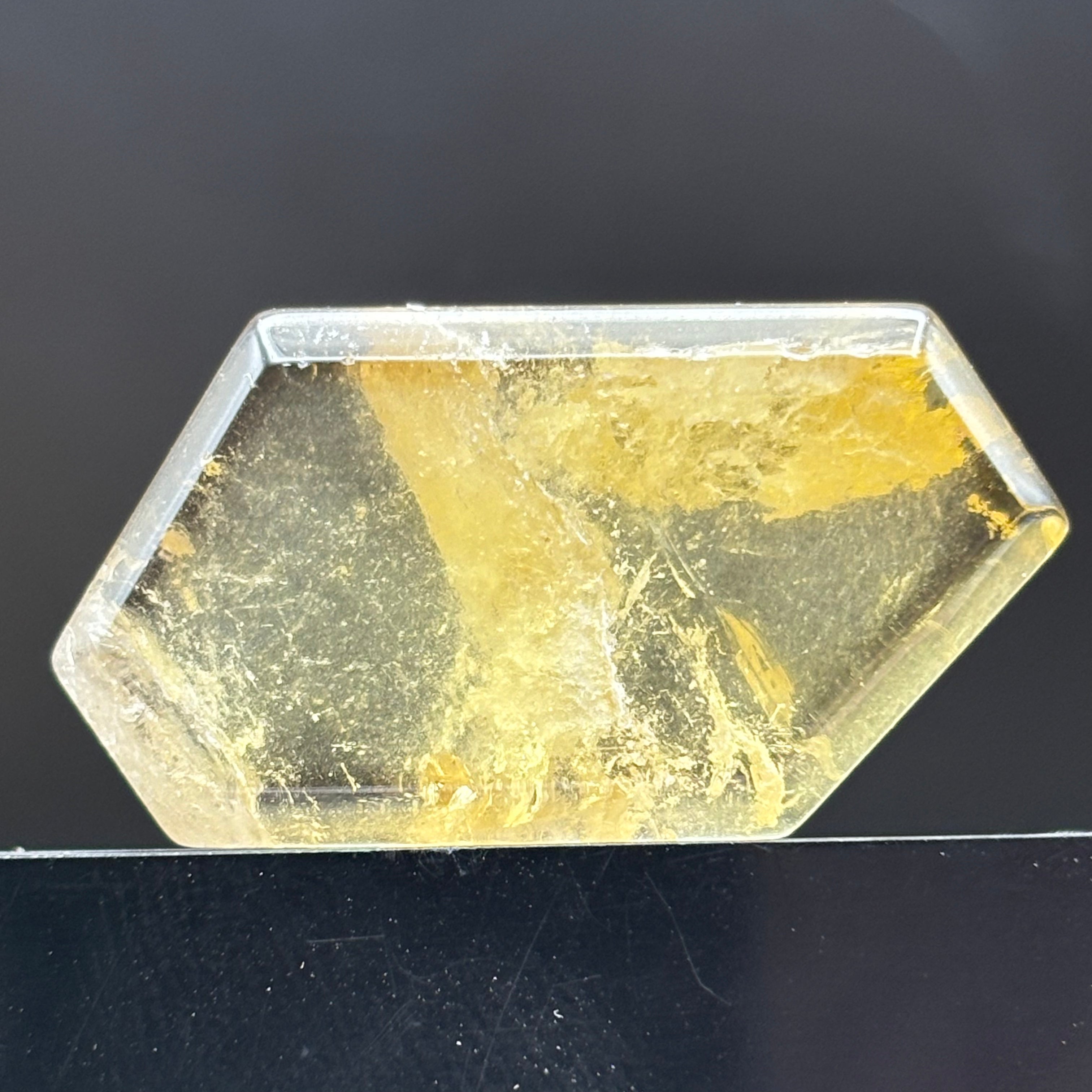 Citrine Crystal Cross-Section - 105