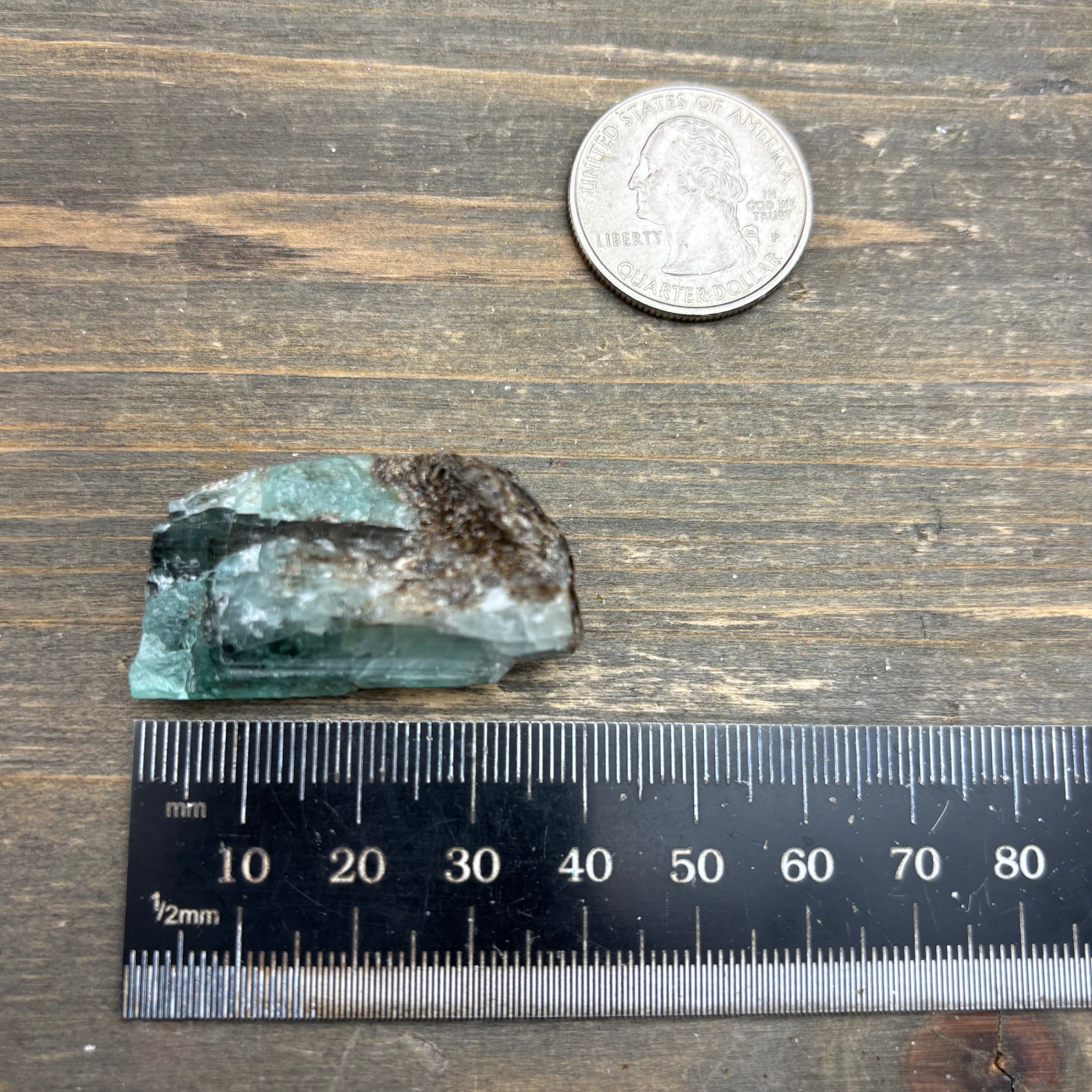 Emerald with Biotite and Quartz - 079