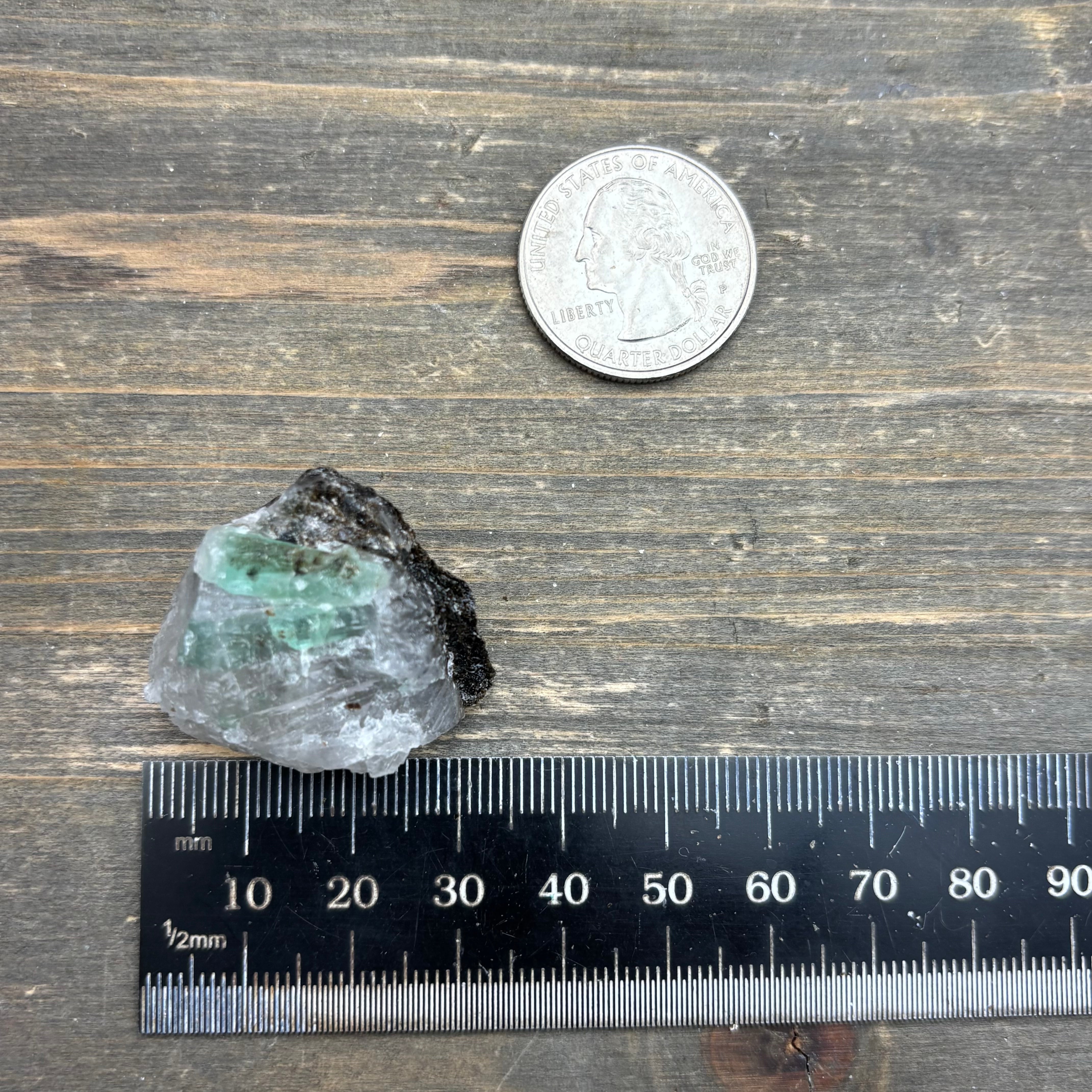 Emerald with Biotite and Quartz - 101