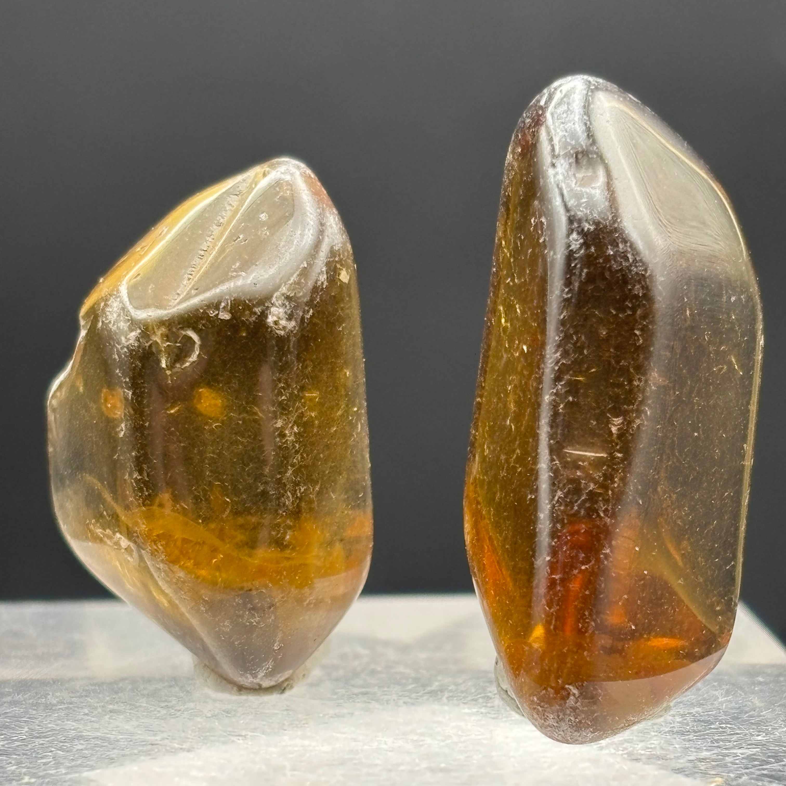 Natural Citrine Pair - 022