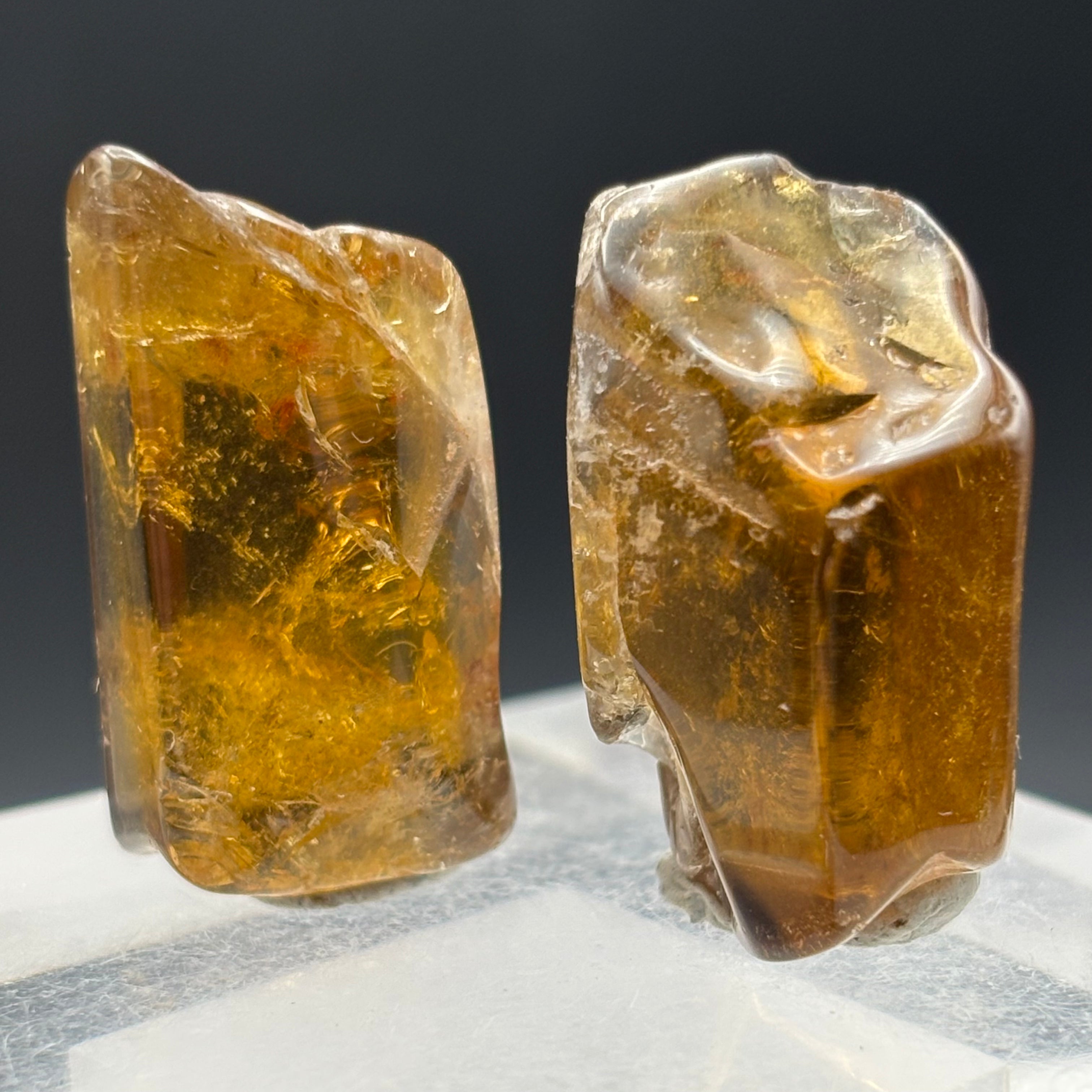 Natural Citrine Pair - 047