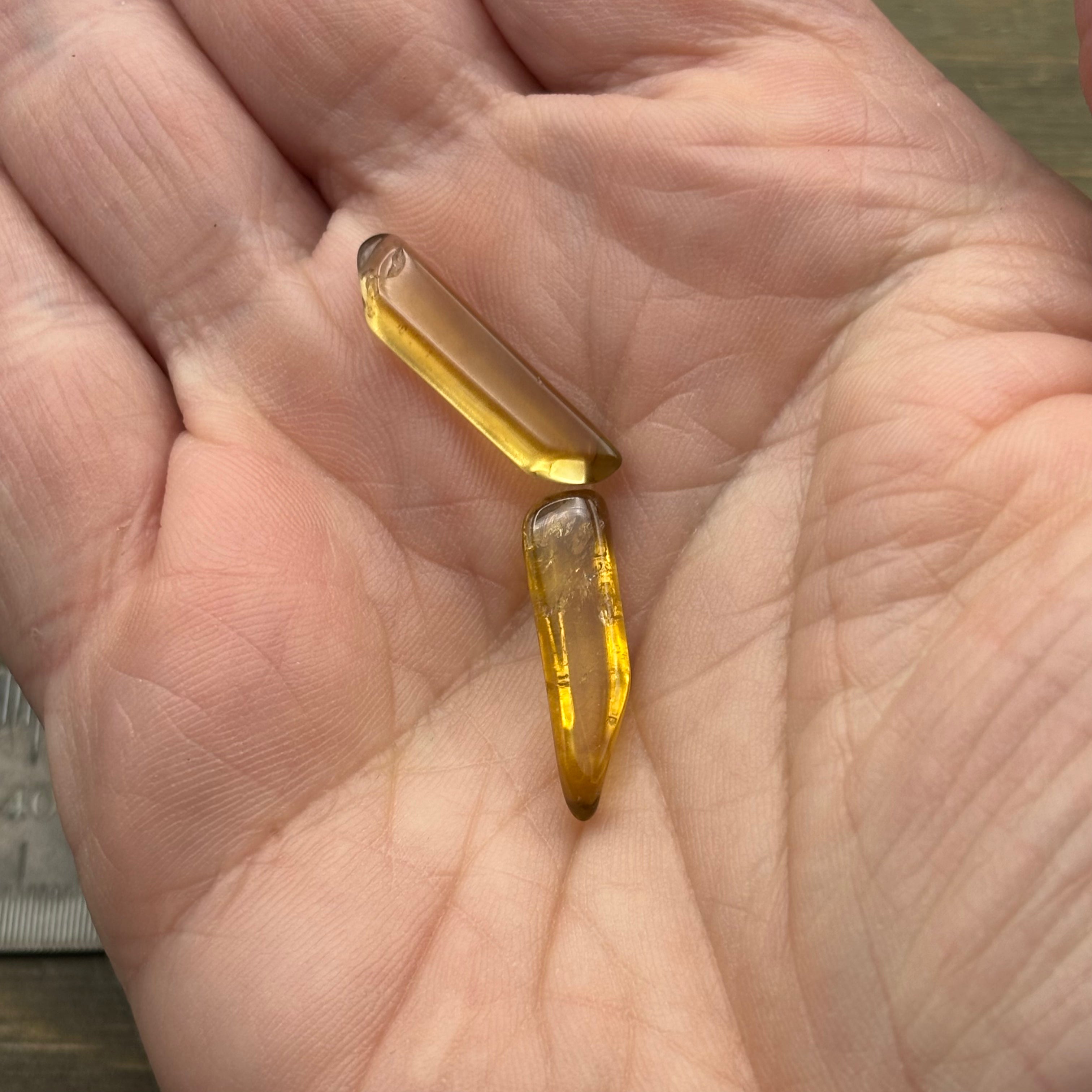 Natural Citrine Pair - 050
