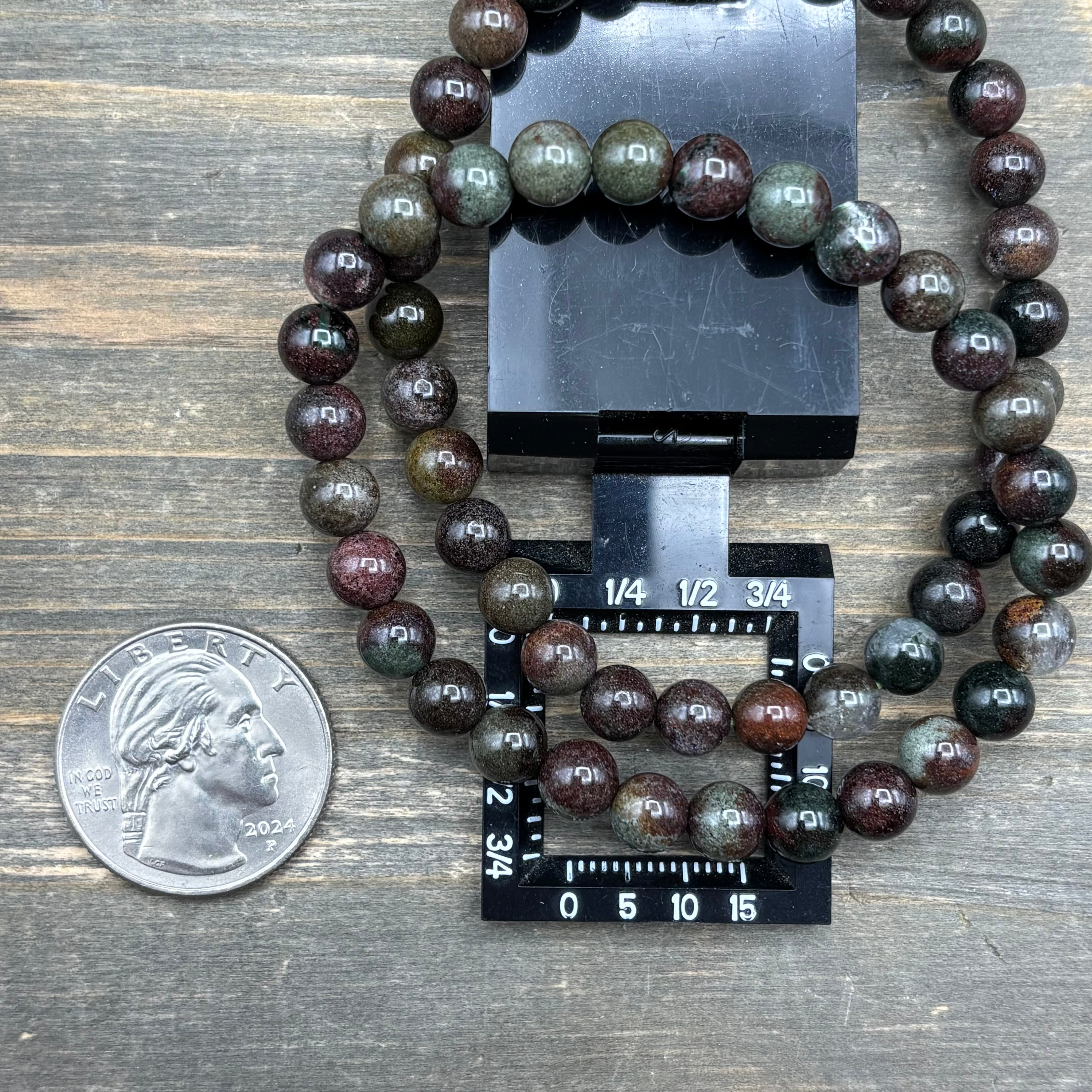 Garden Quartz/Green Ghost Bracelet