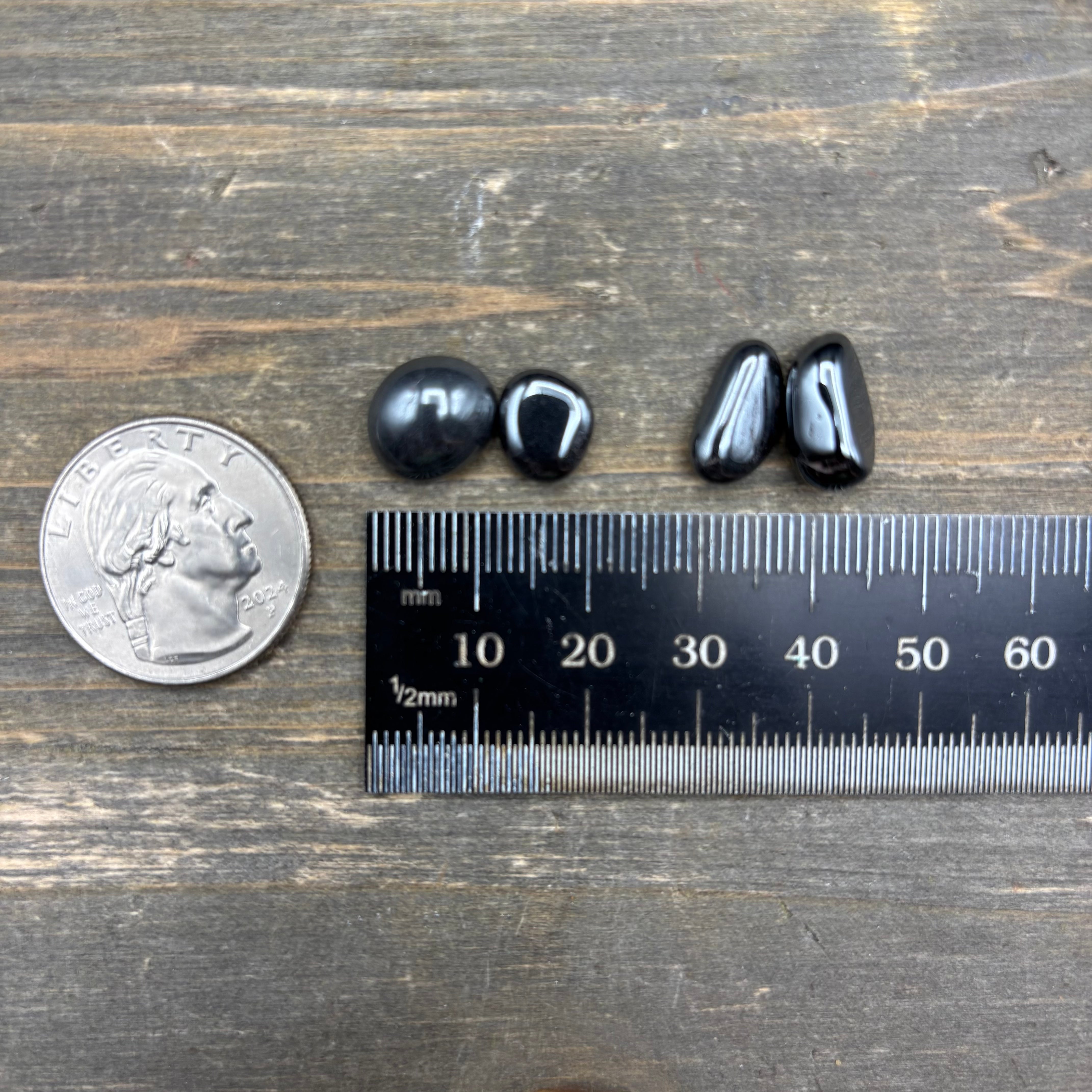Hematite Point Pair, Polished