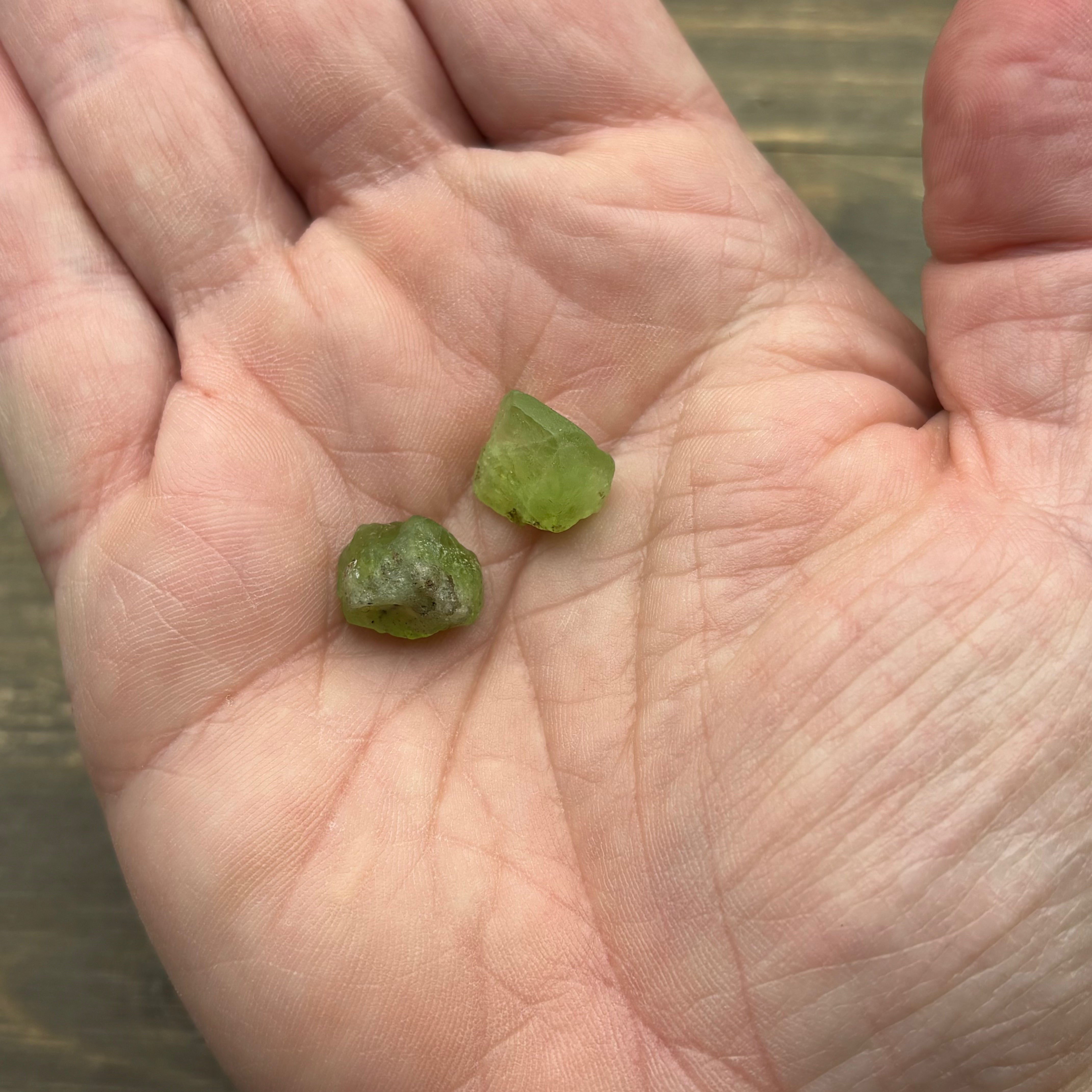 Peridot Point Pair