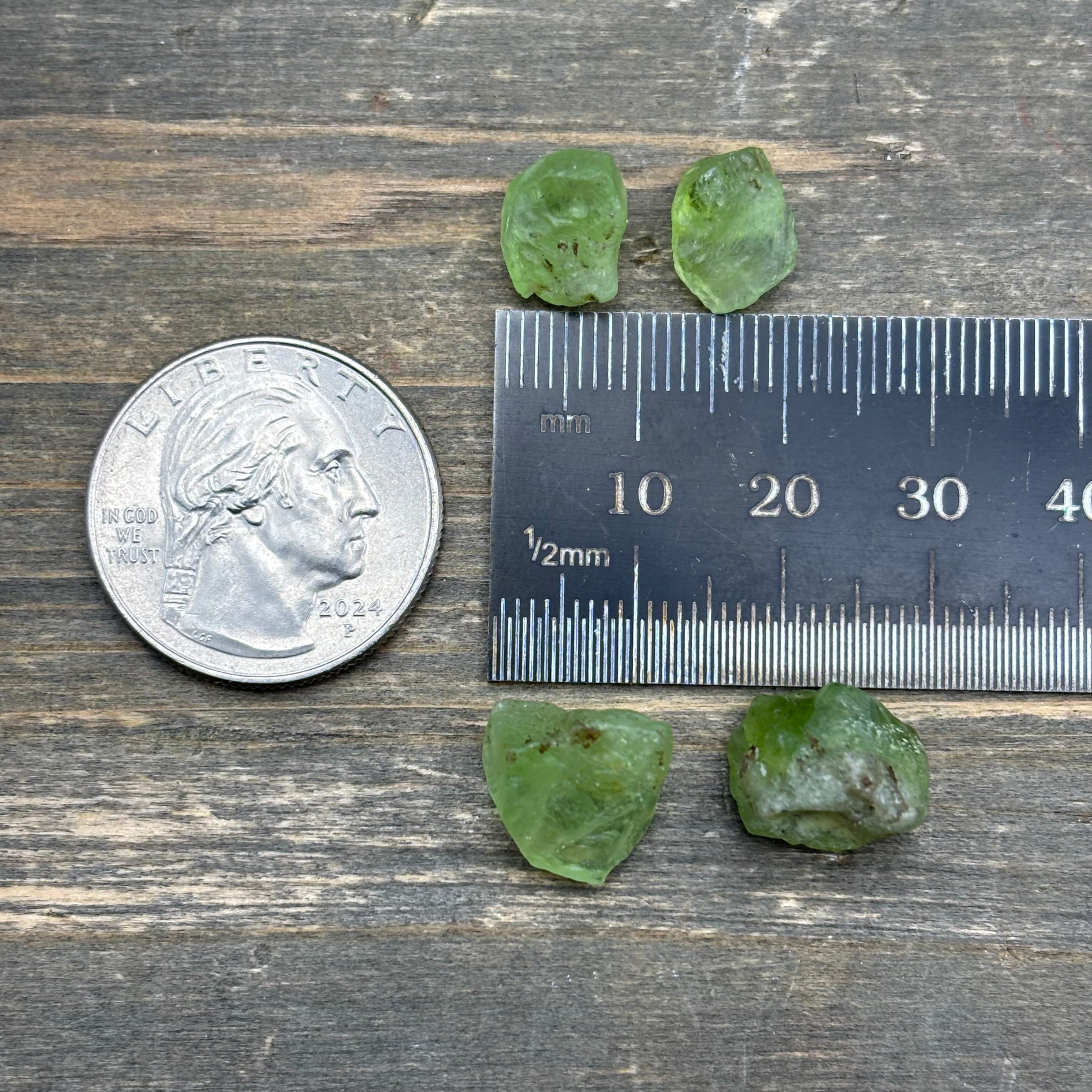 Peridot Point Pair
