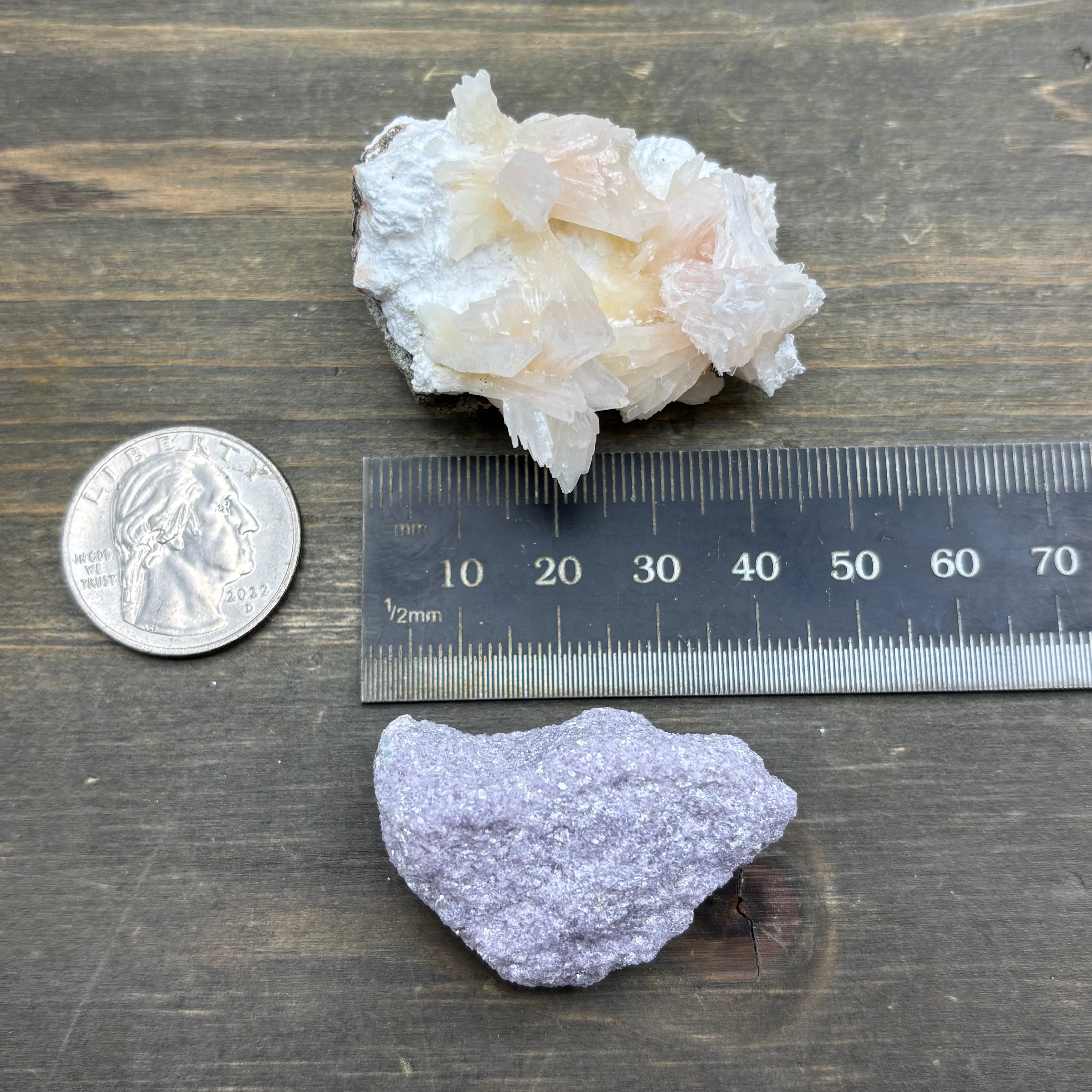Lepidolite and Zeolite Natural Pairing - 049