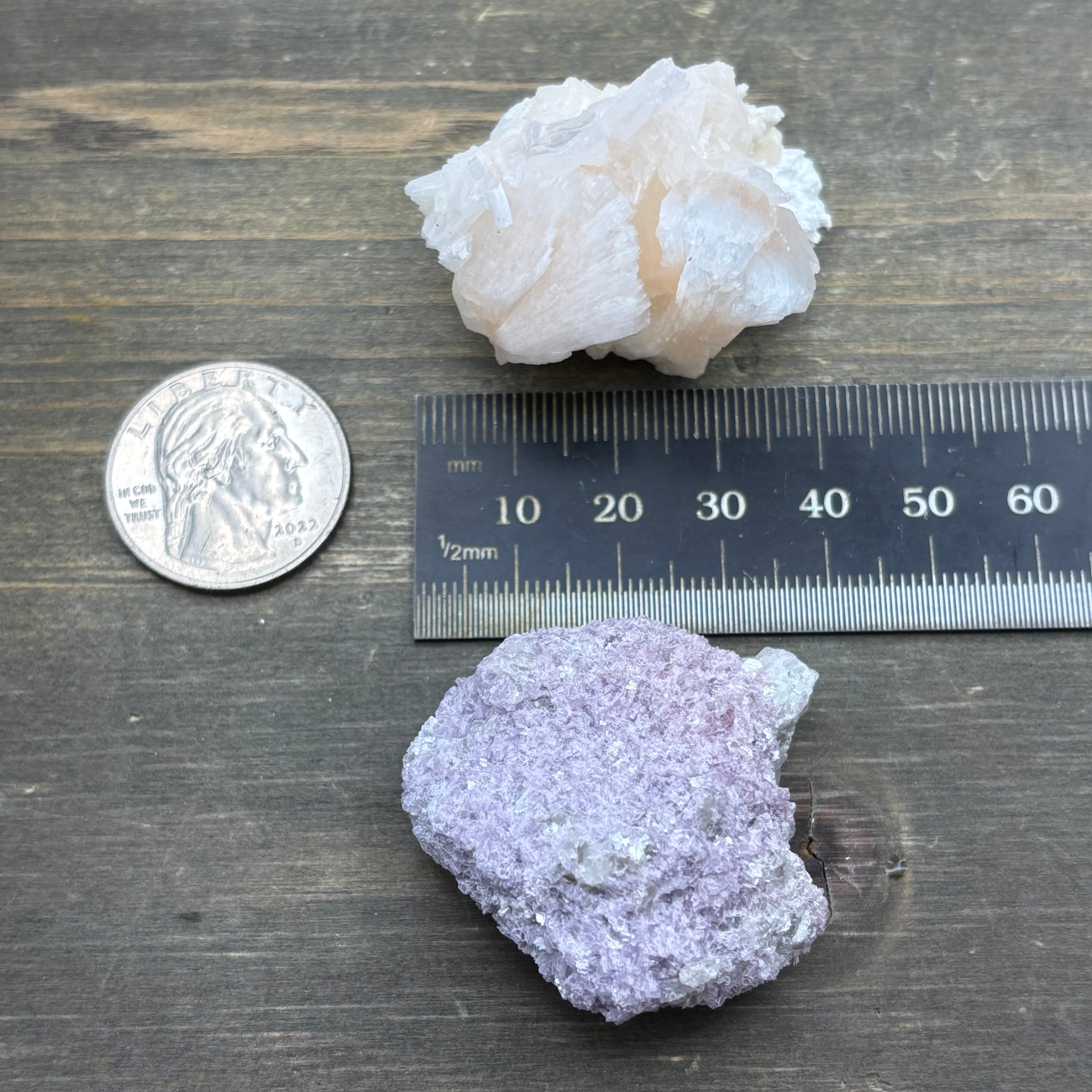 Lepidolite and Zeolite Natural Pairing - 051