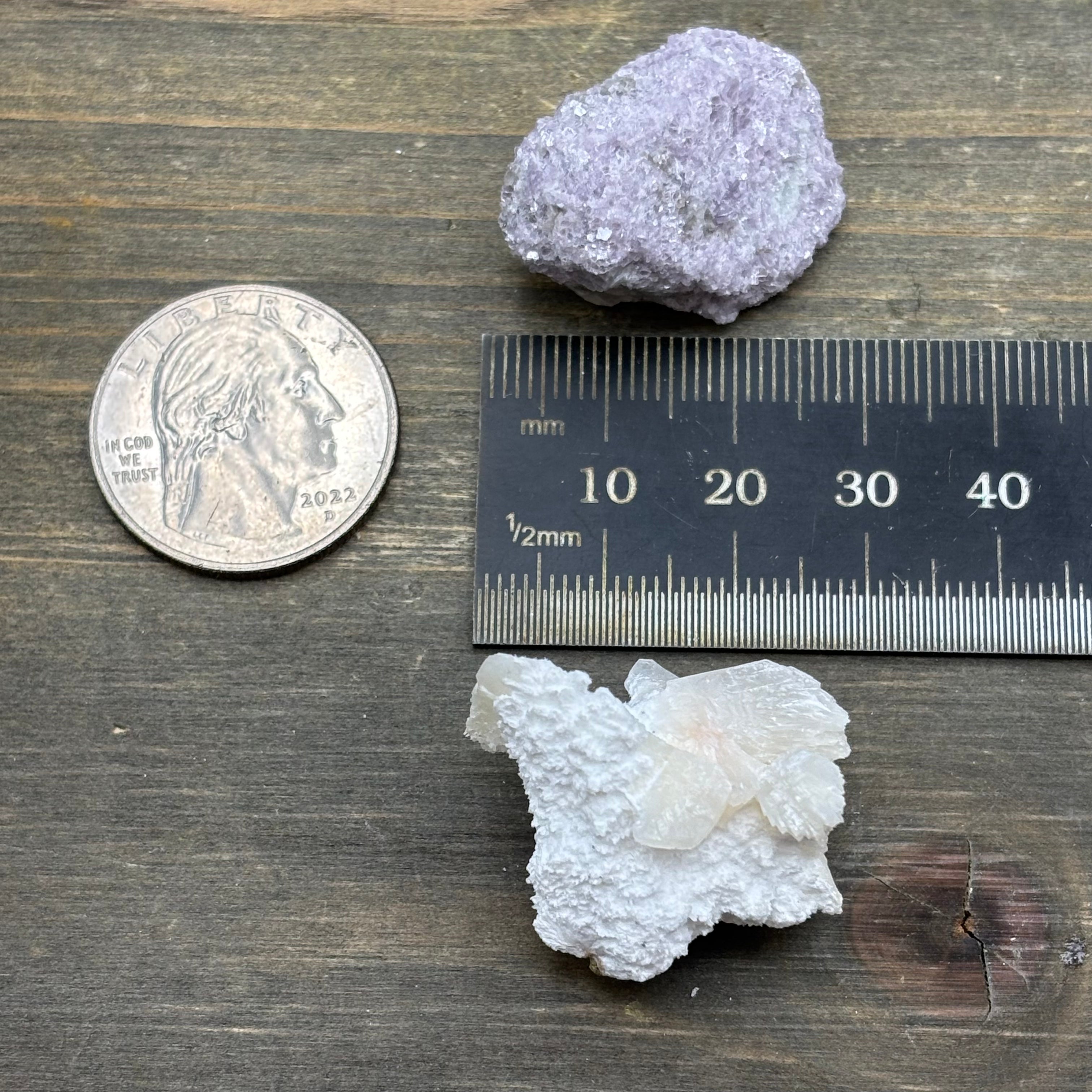 Lepidolite and Zeolite Natural Pairing - 053