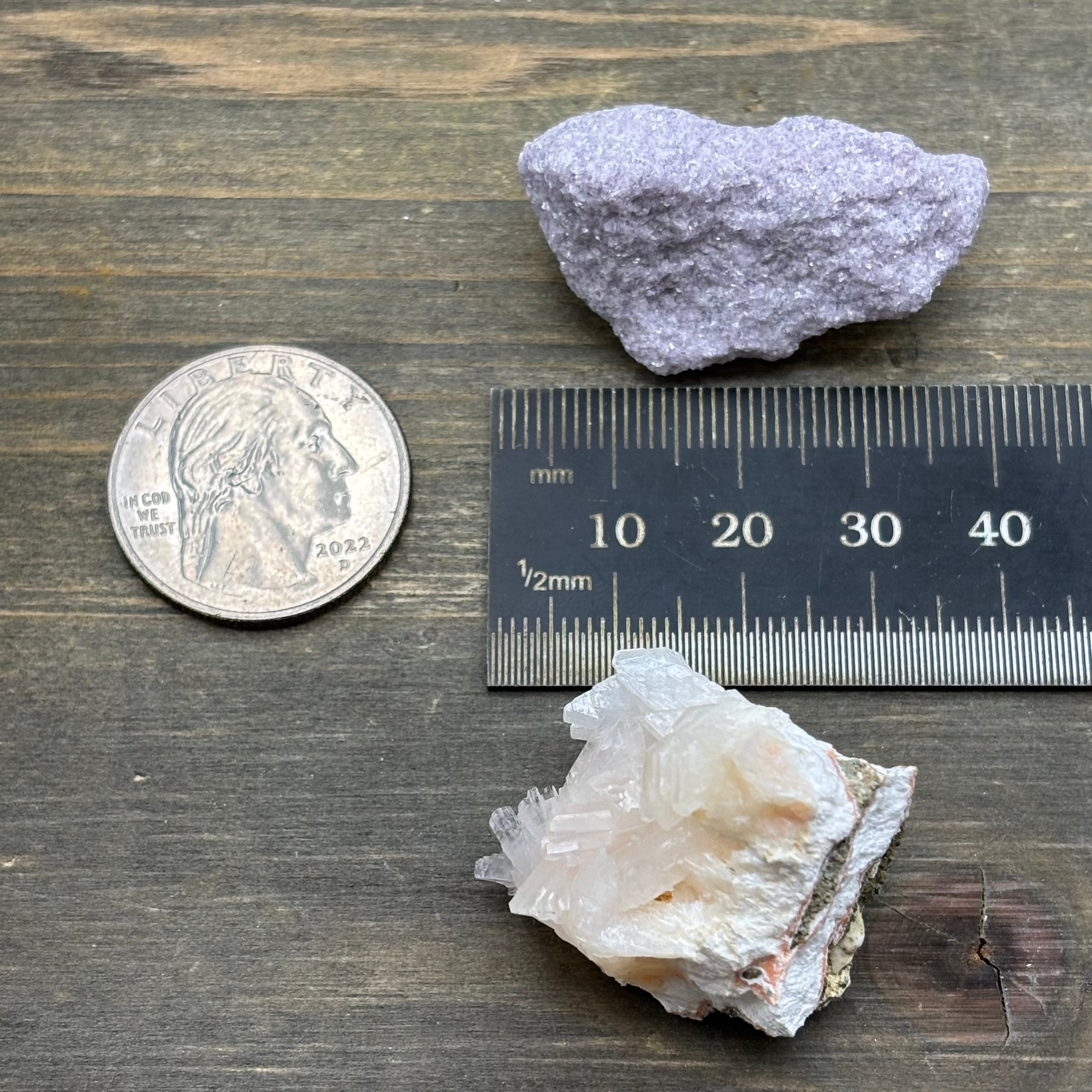 Lepidolite and Zeolite Natural Pairing - 054