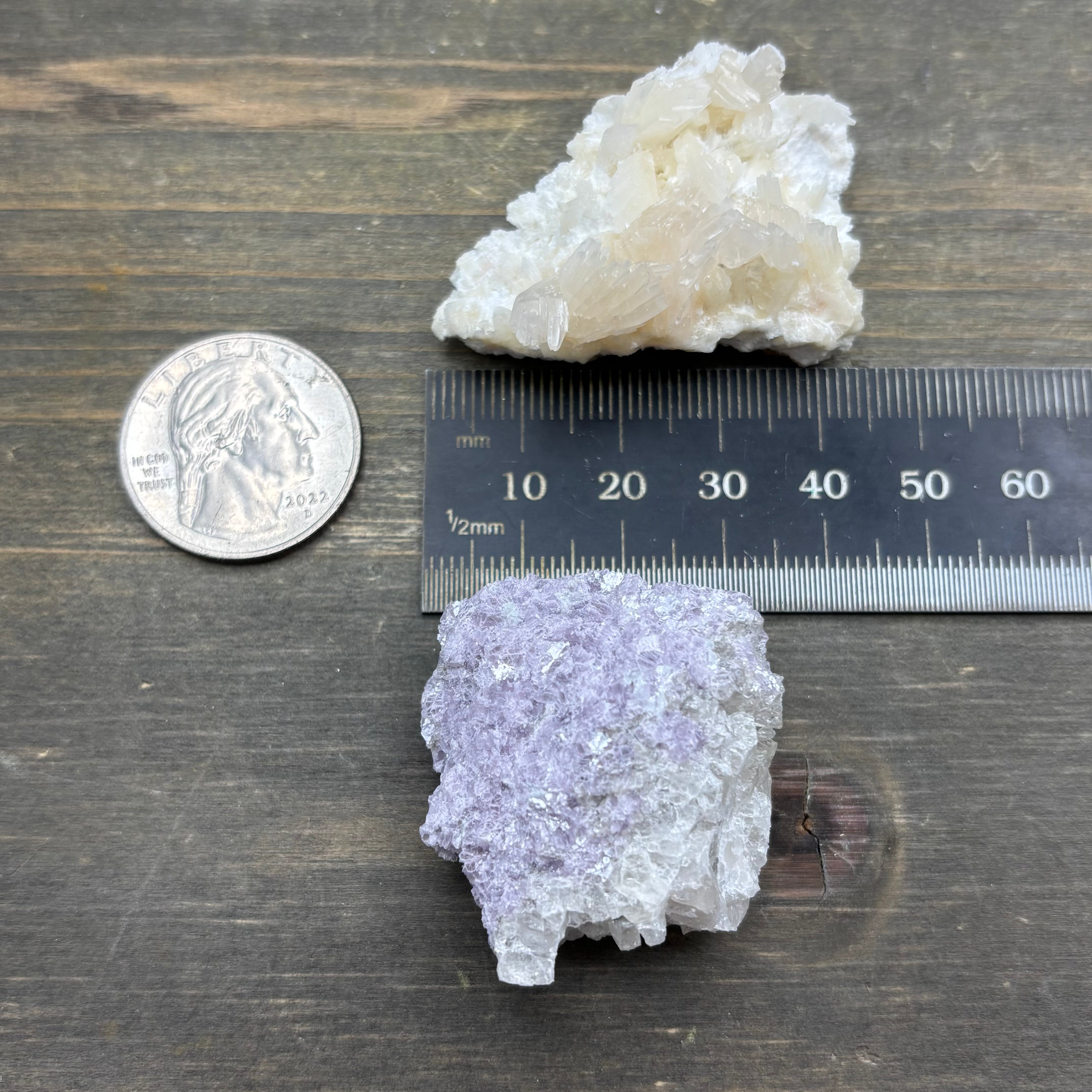 Lepidolite and Zeolite Natural Pairing - 057