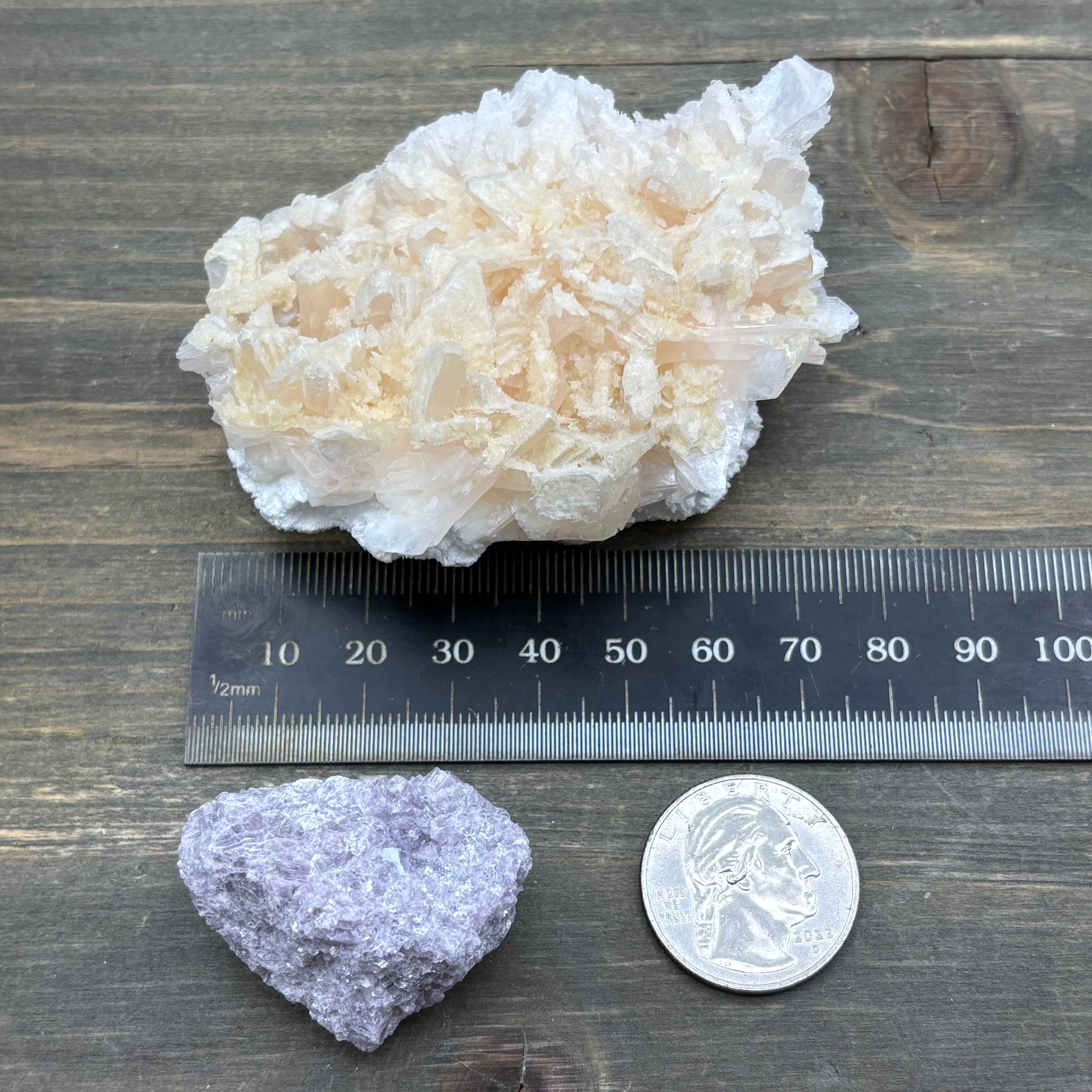 Lepidolite and Zeolite Natural Pairing - 062