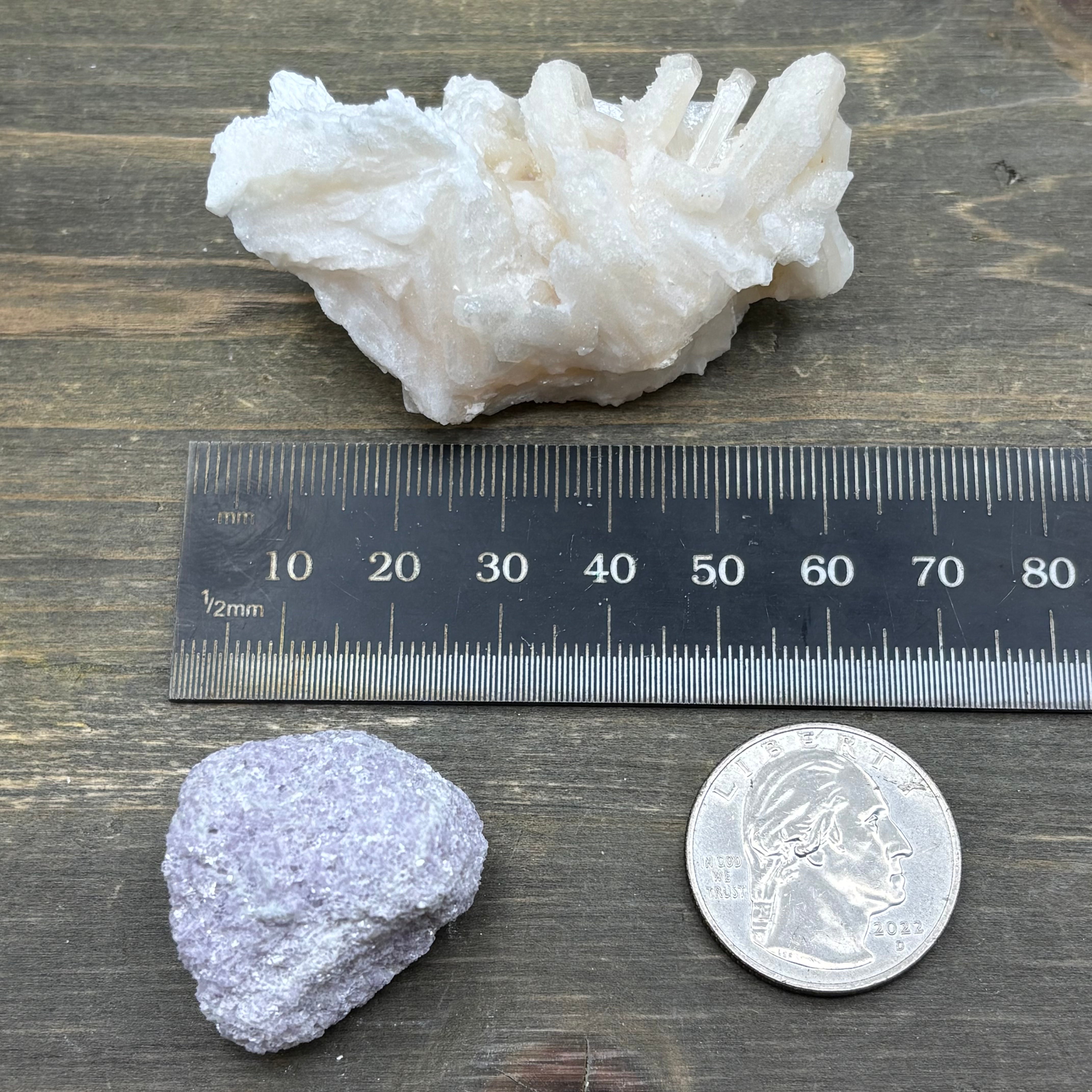 Lepidolite and Zeolite Natural Pairing - 065