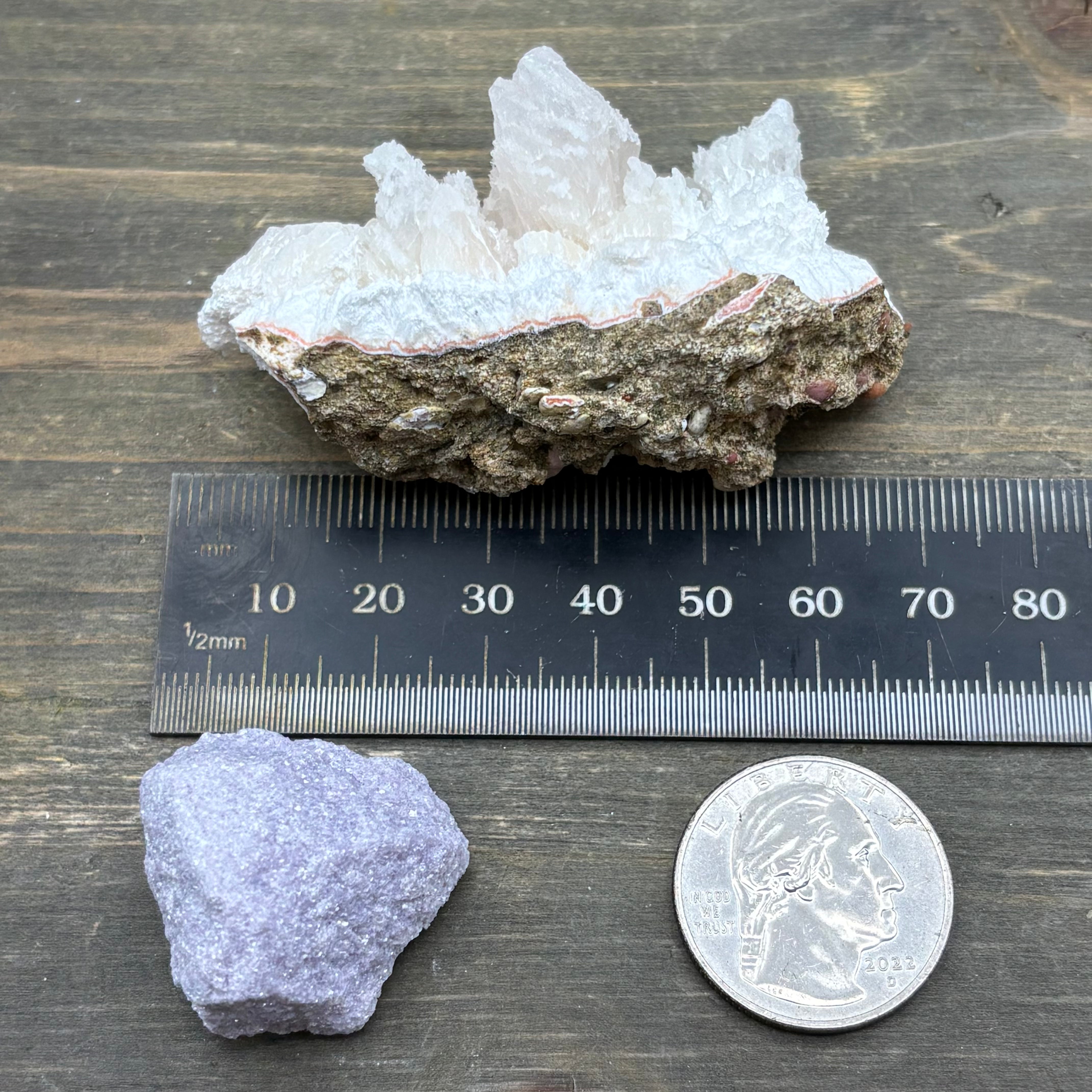 Lepidolite and Zeolite Natural Pairing - 066